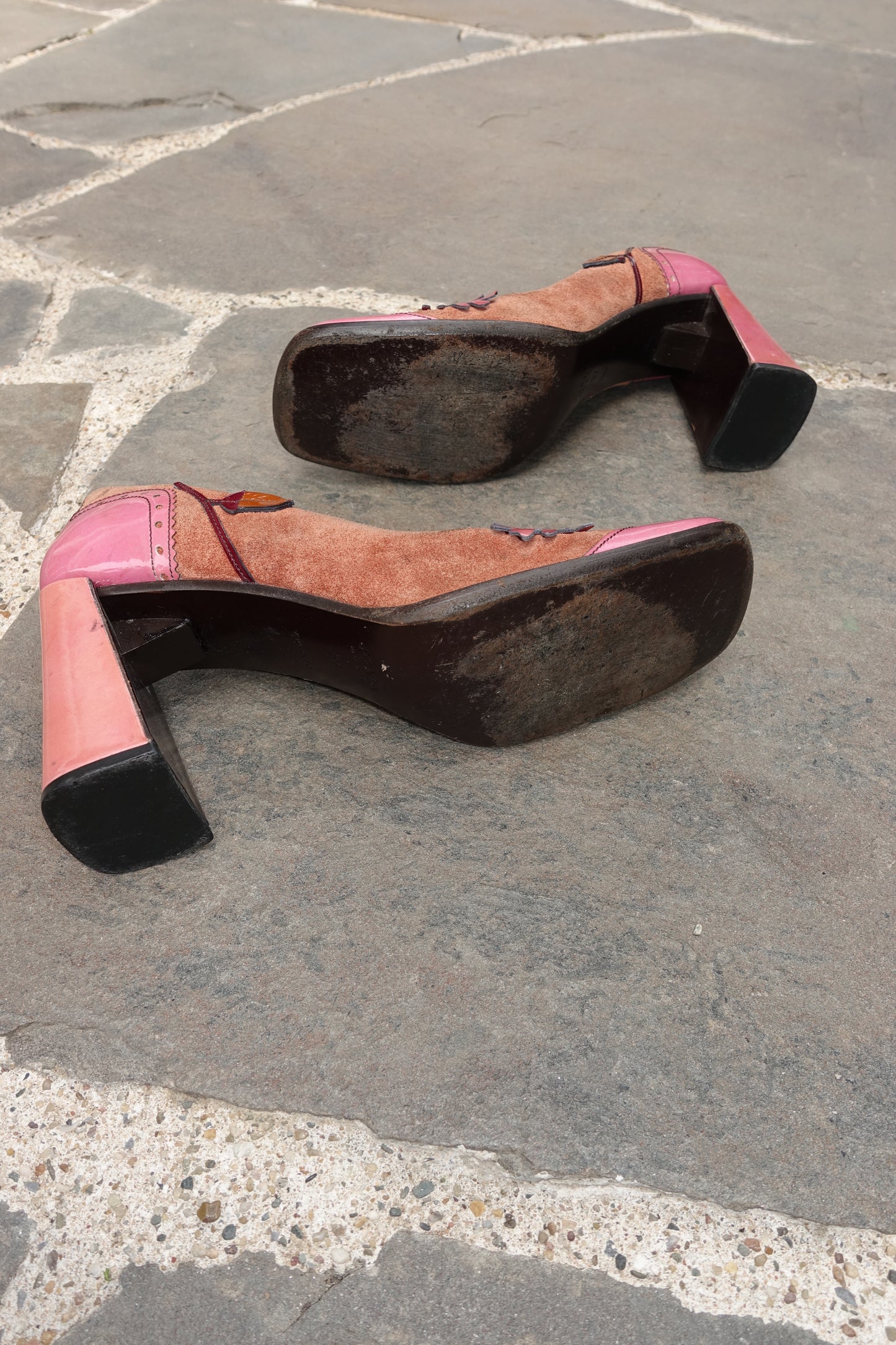 Prada F/W 1999 chunky square toe pumps