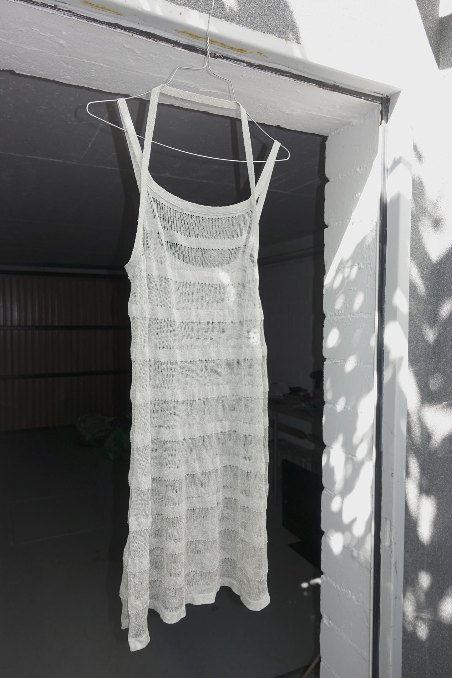 Sarah Pacini silver knit dress
