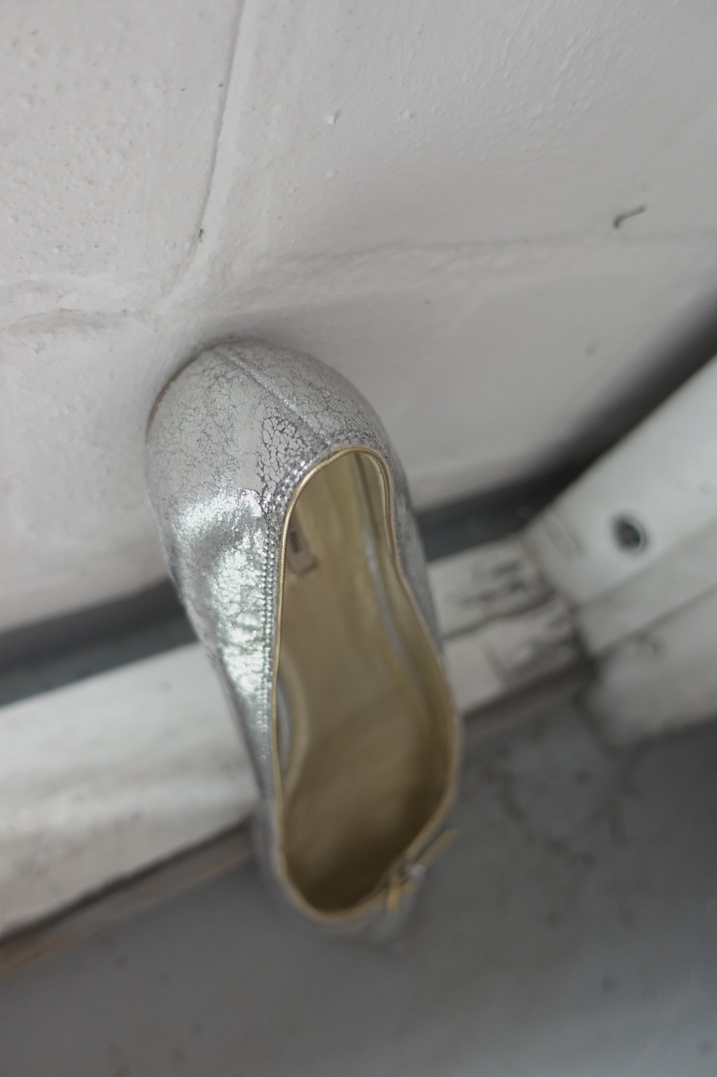 Miu Miu silver ballet flats