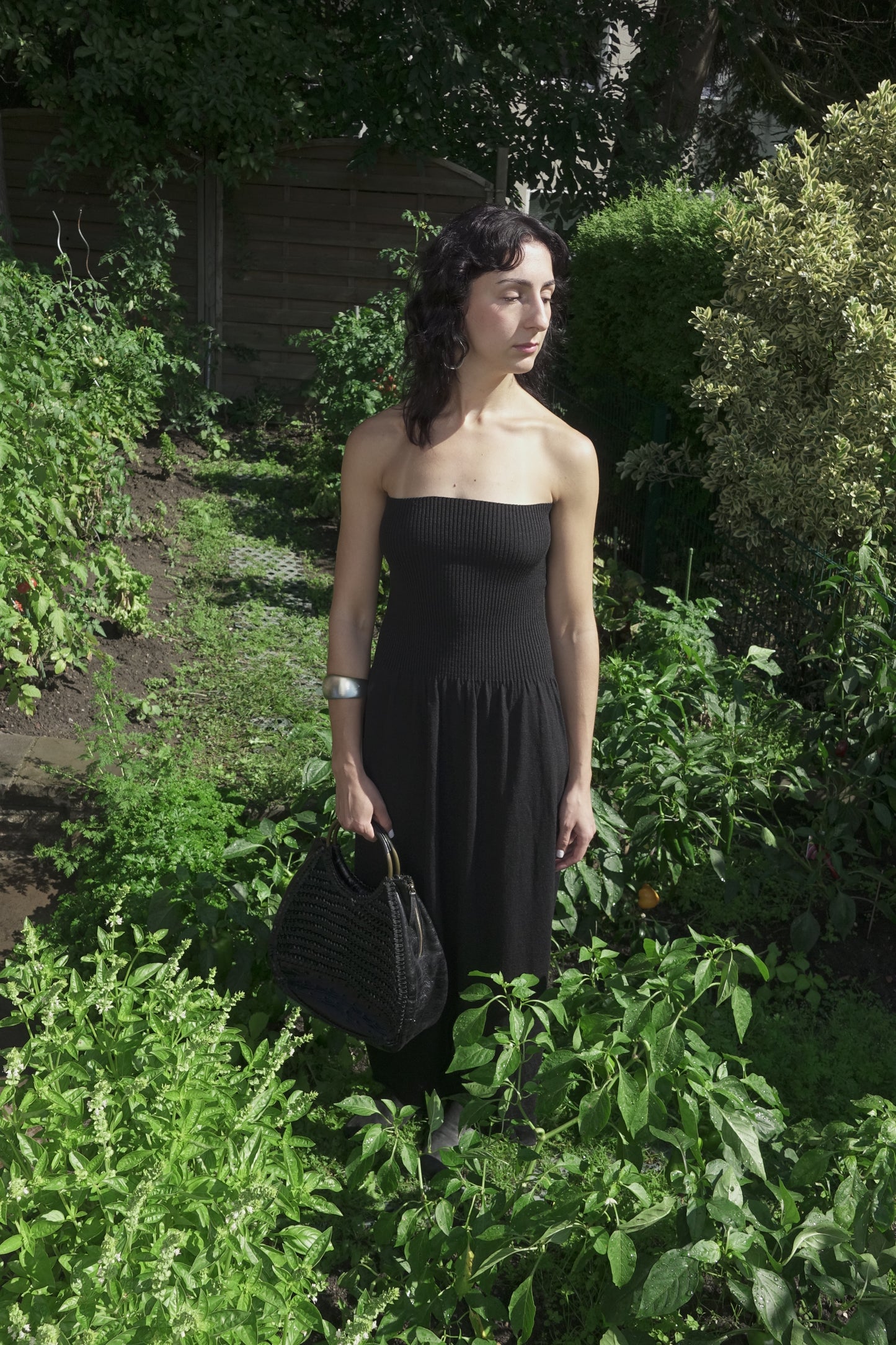 Sarah Pacini merino maxi dress