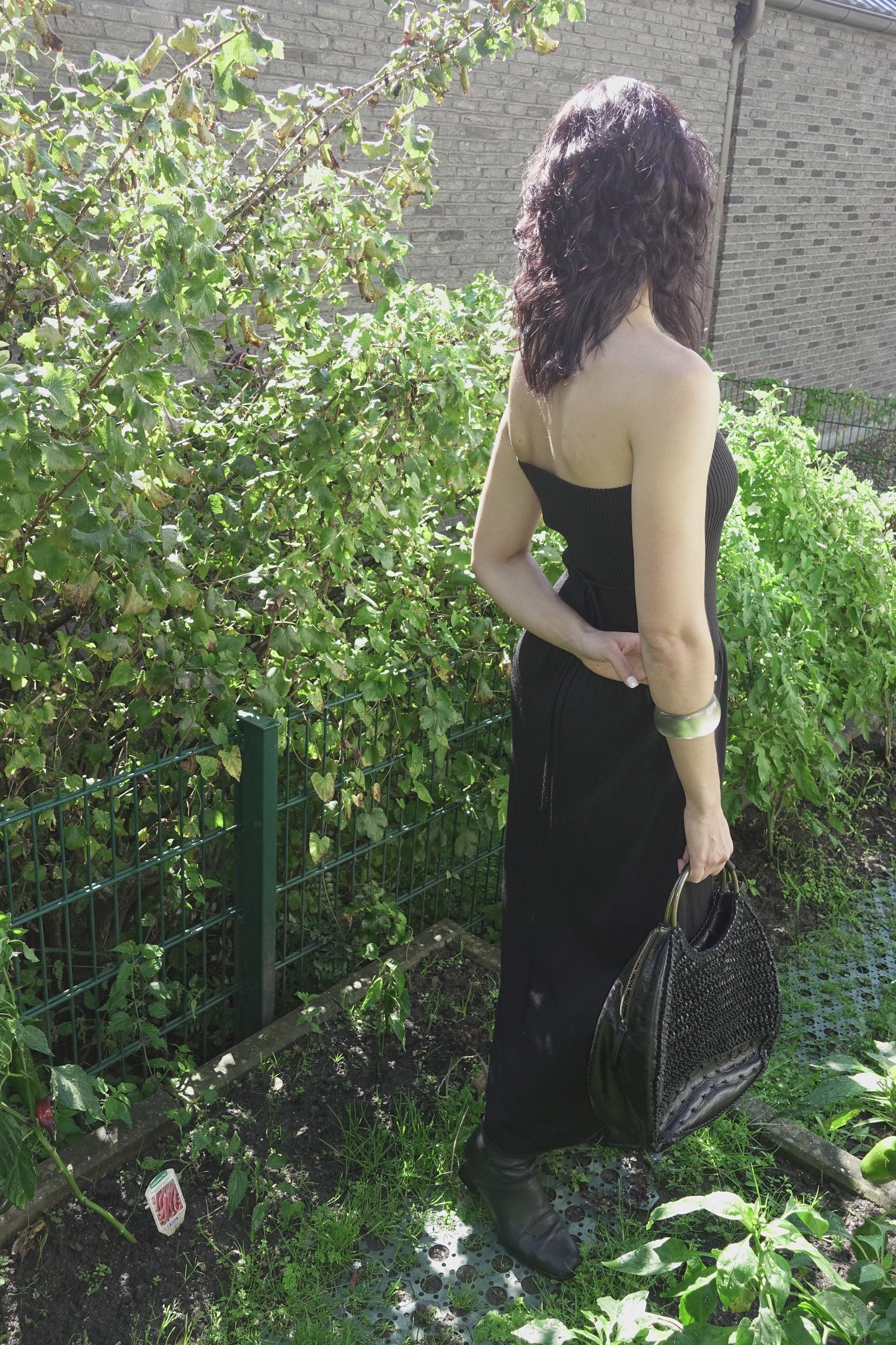 Sarah Pacini merino maxi dress