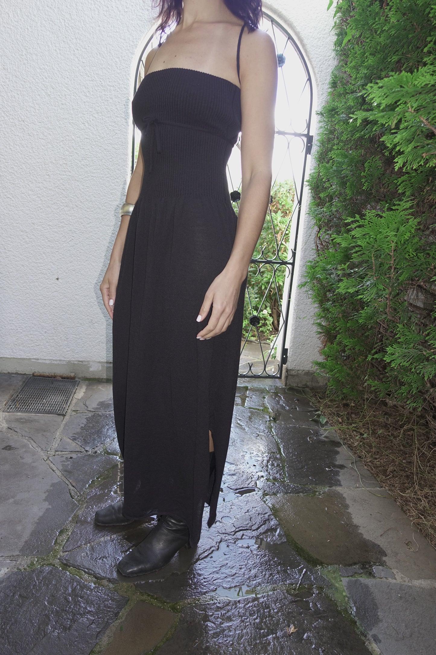 Sarah Pacini merino maxi dress