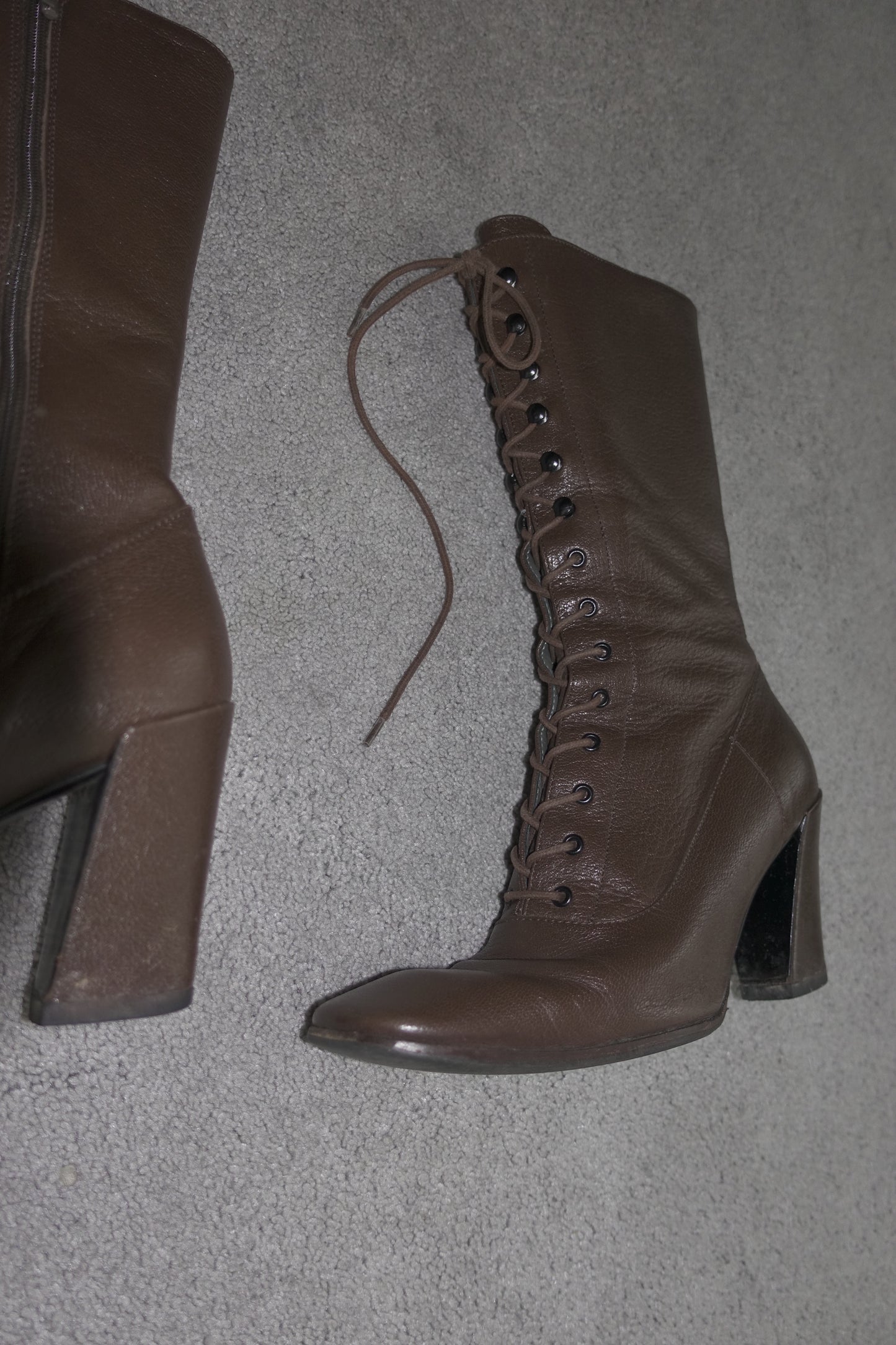 Miu Miu FW 2001 lace up boots