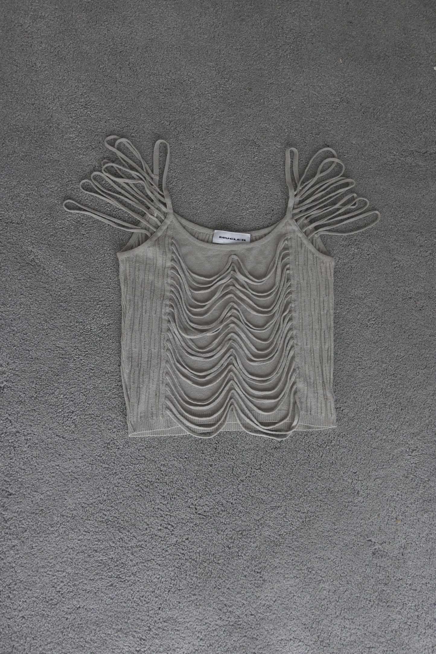 Mugler fringe top