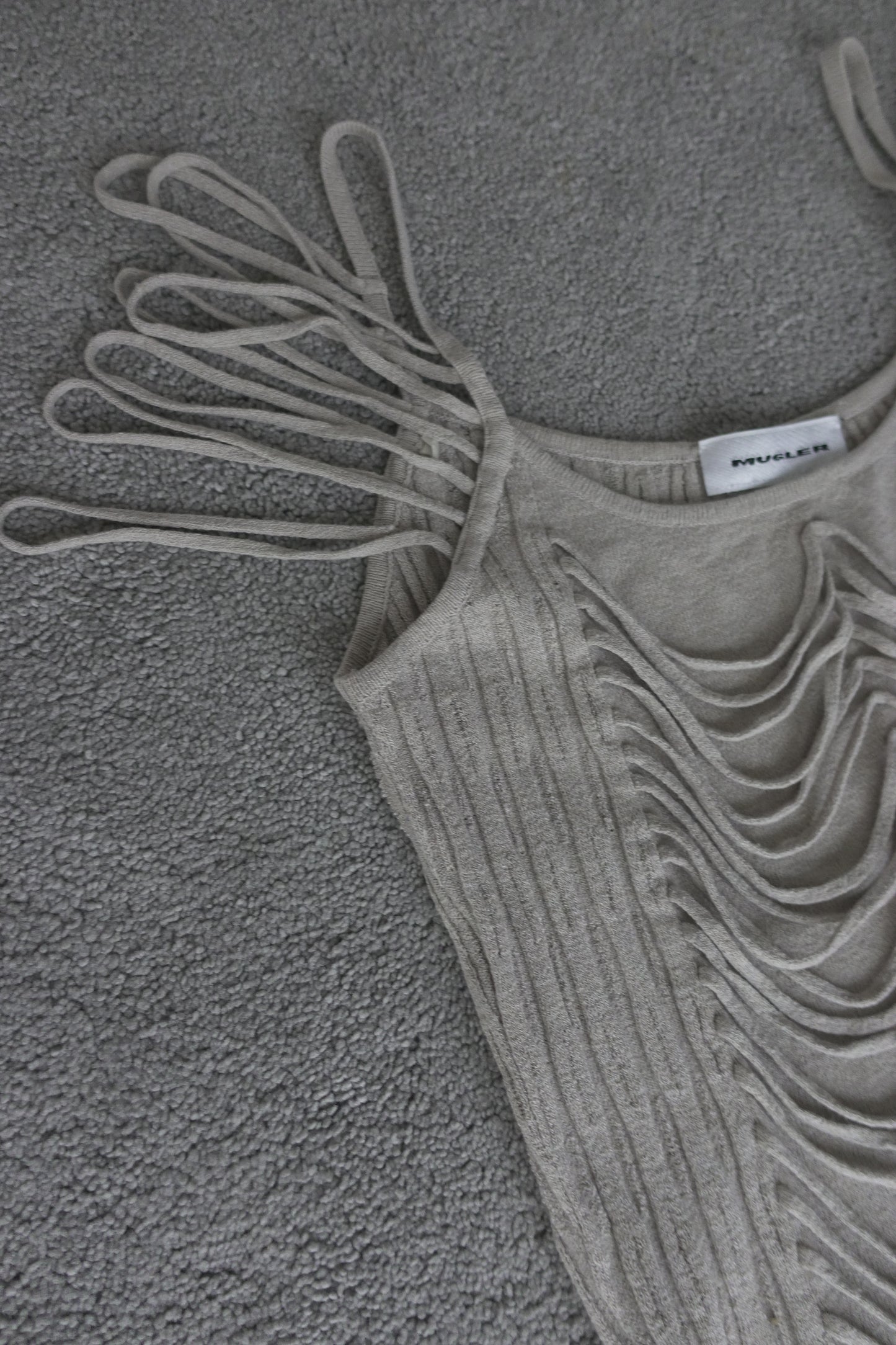 Mugler fringe top