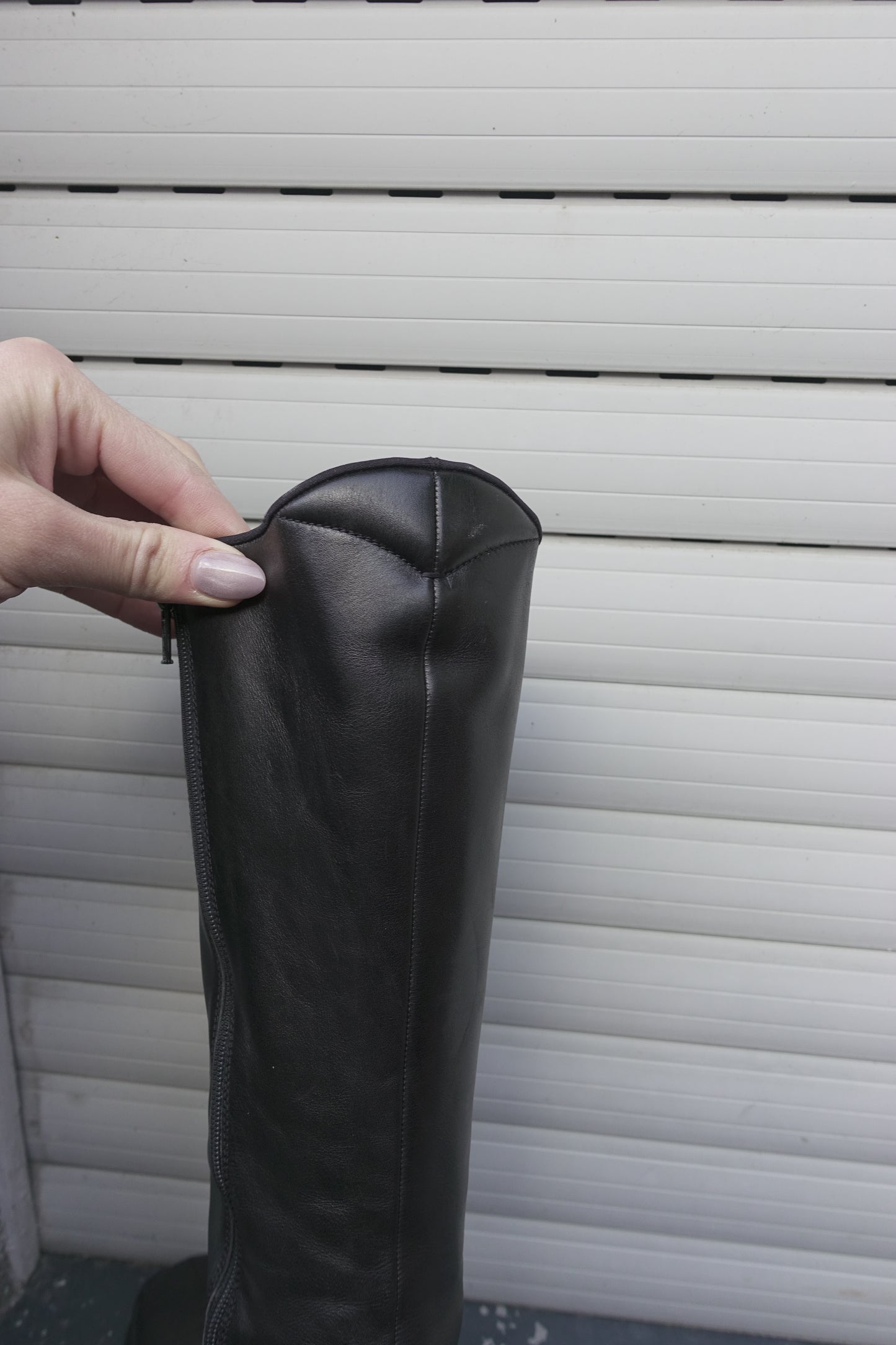 Prada FW 1999 square toe leather boots
