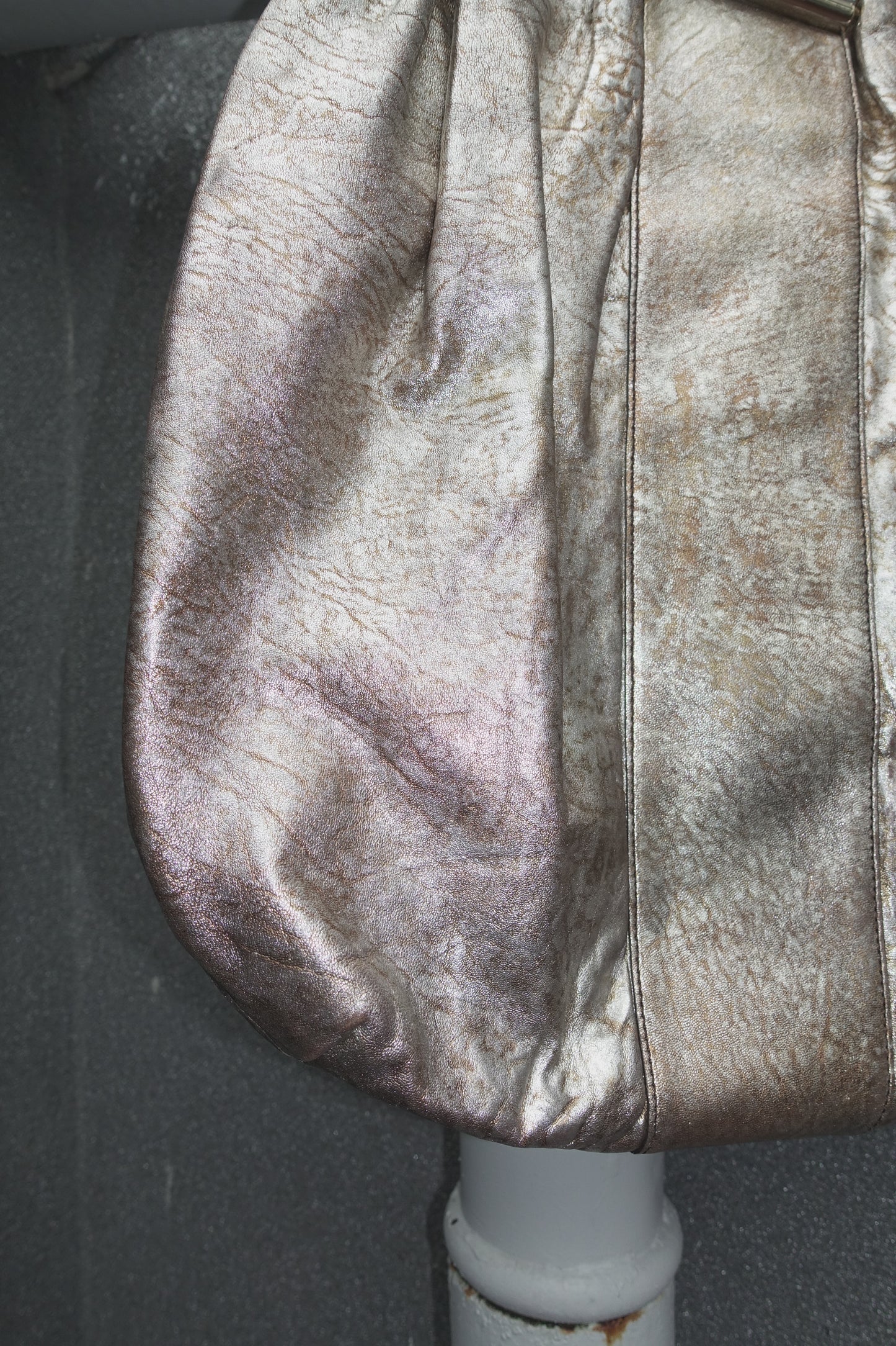 Roberto Cavalli leather clip bag