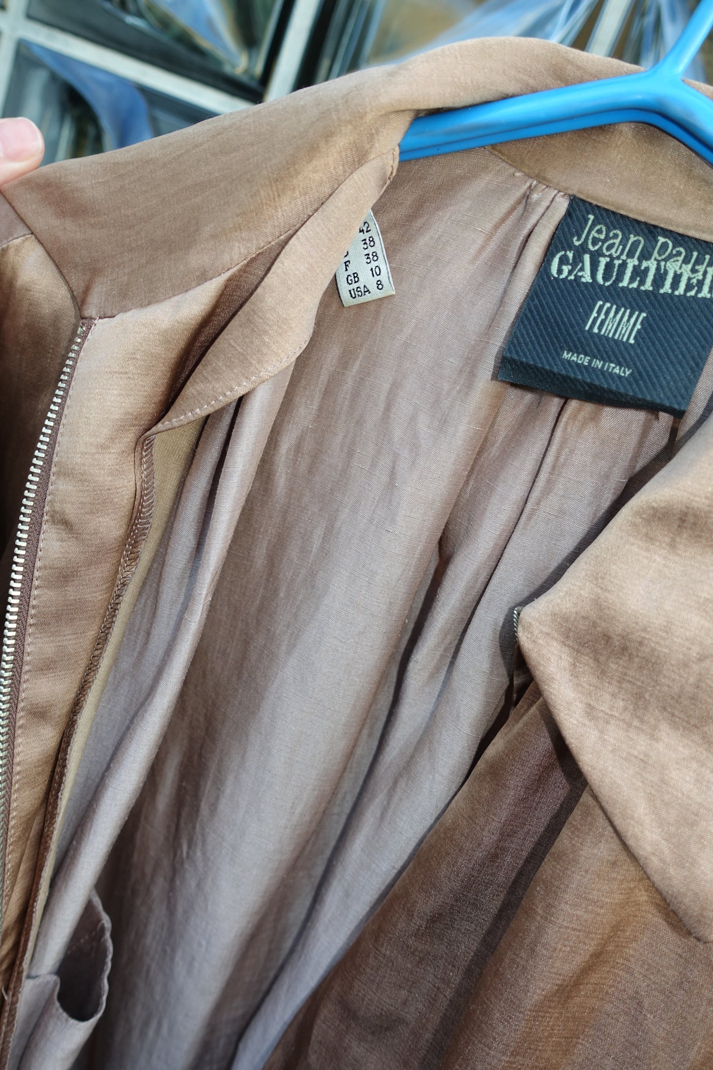 Jean Paul Gaultier silk bomber jacket