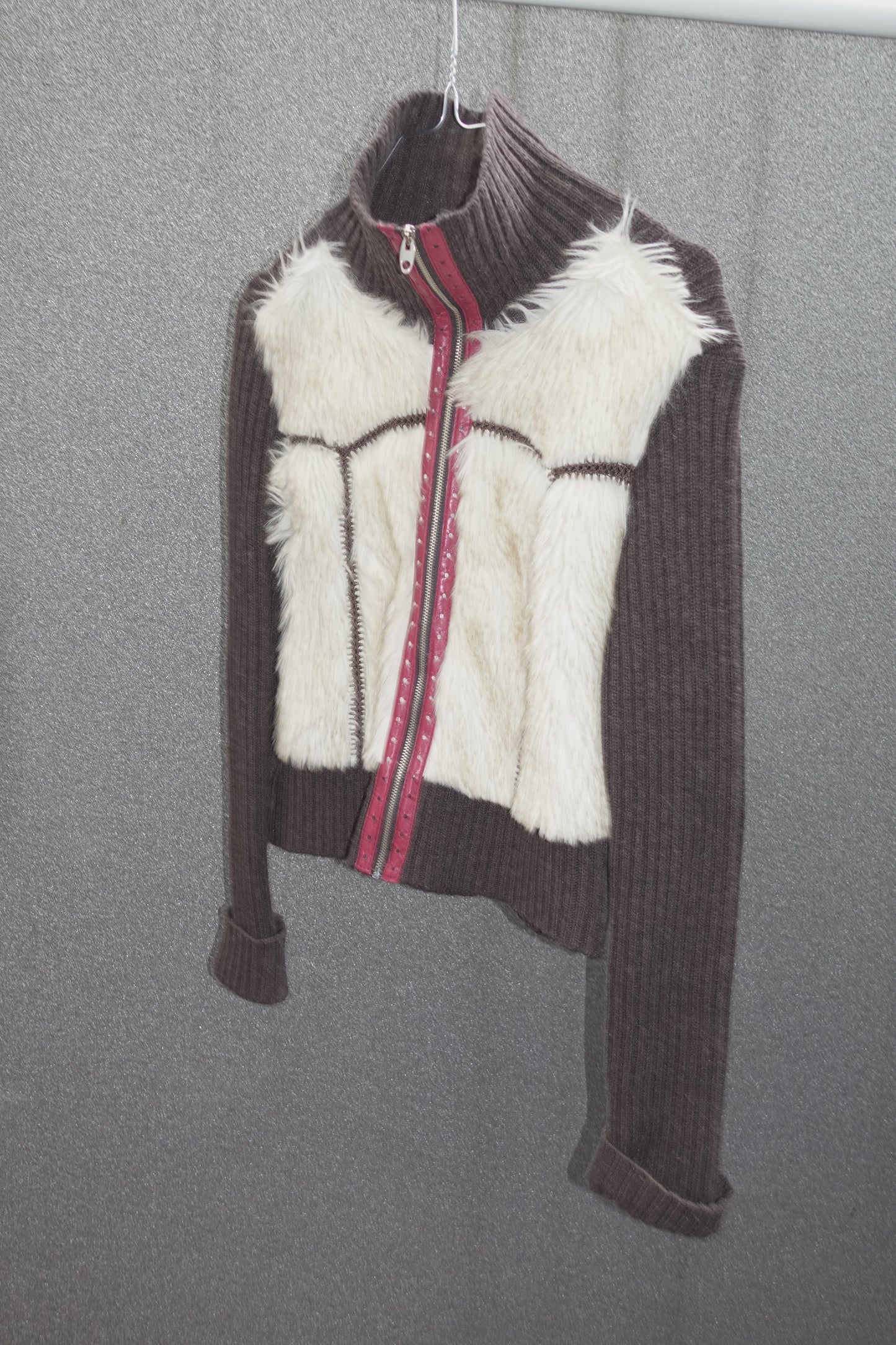 No.l.ita faux fur wool jacket