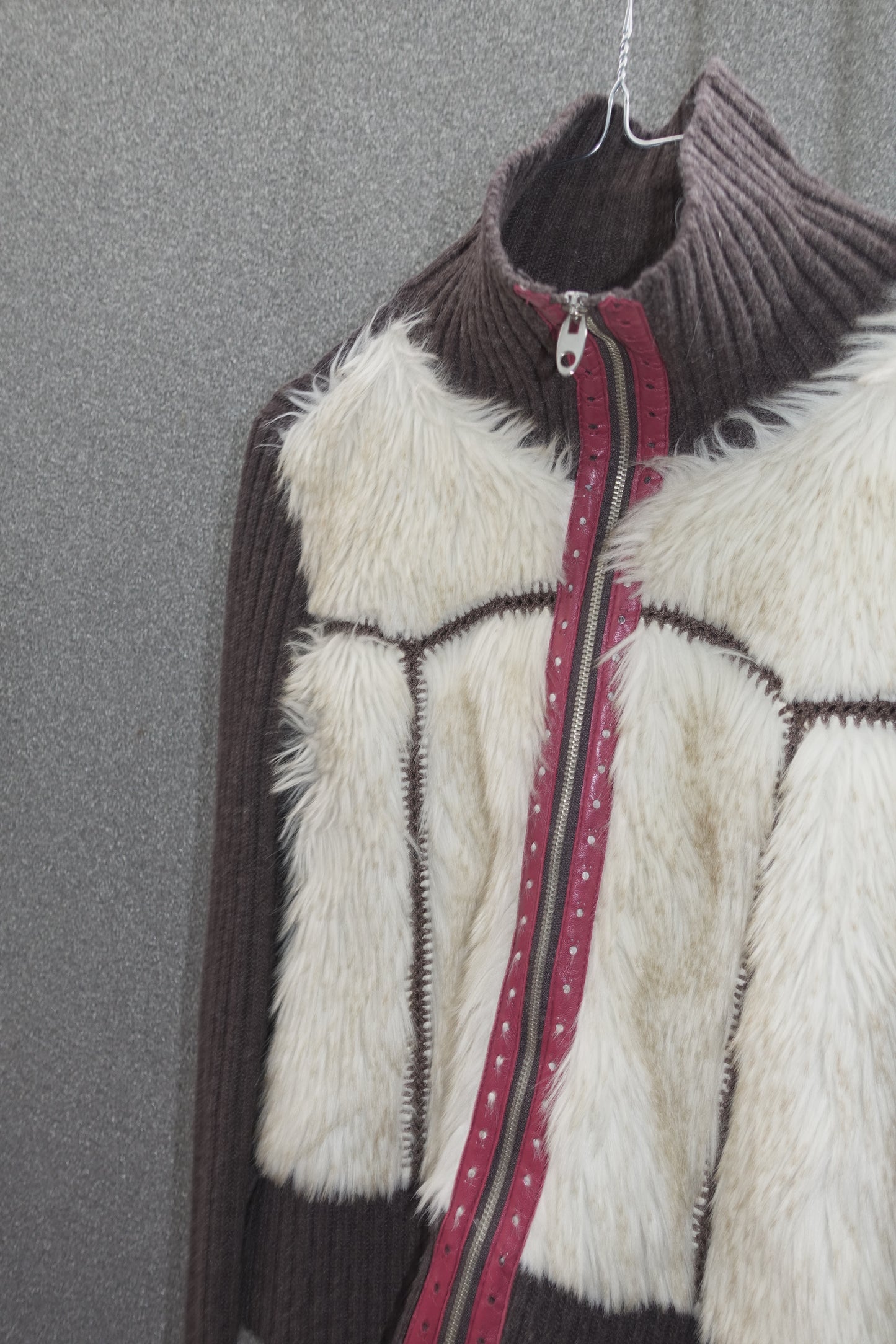No.l.ita faux fur wool jacket