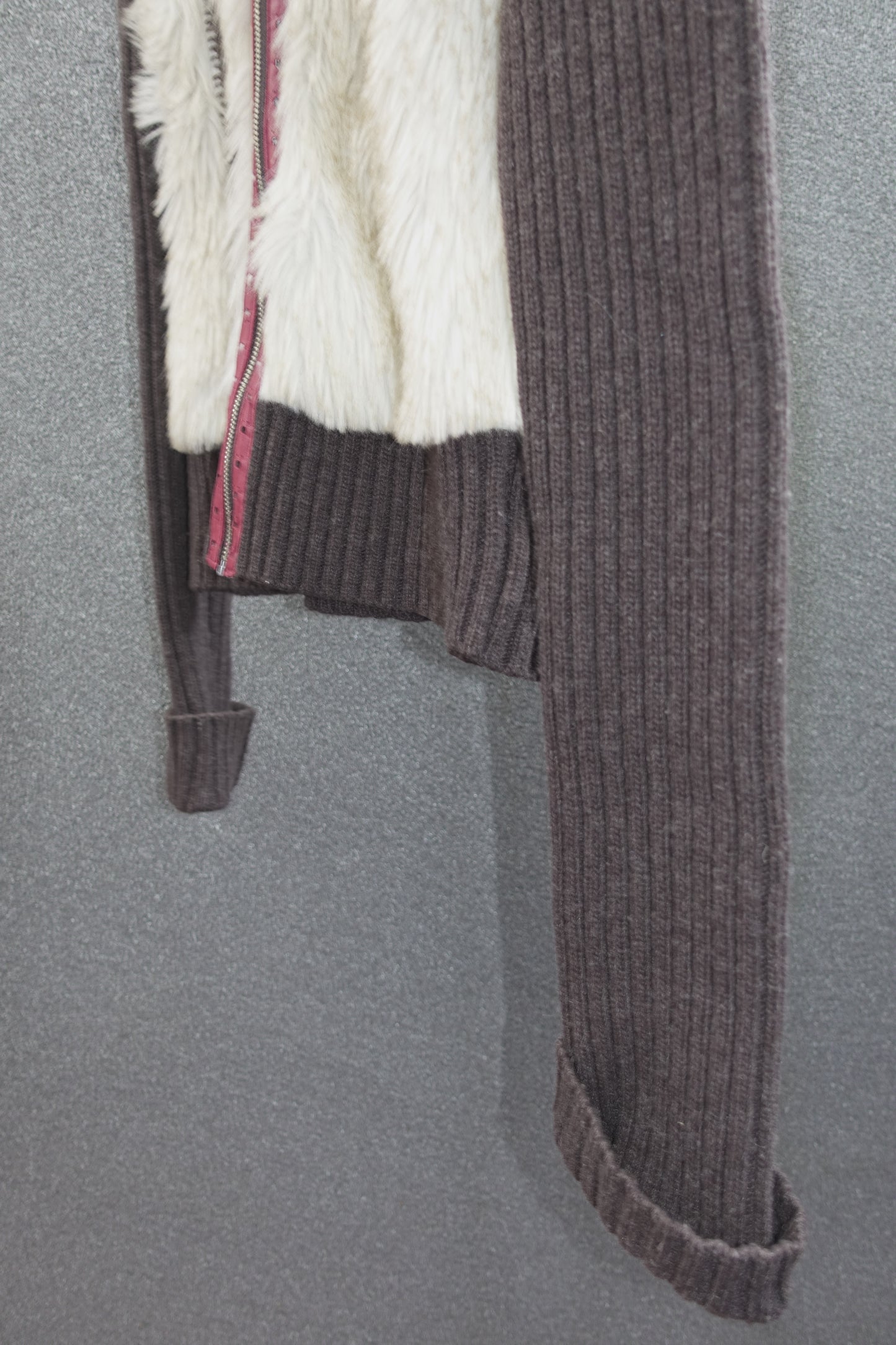 No.l.ita faux fur wool jacket