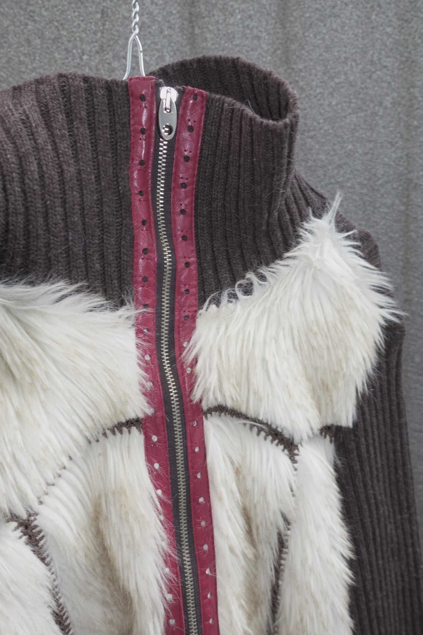 No.l.ita faux fur wool jacket