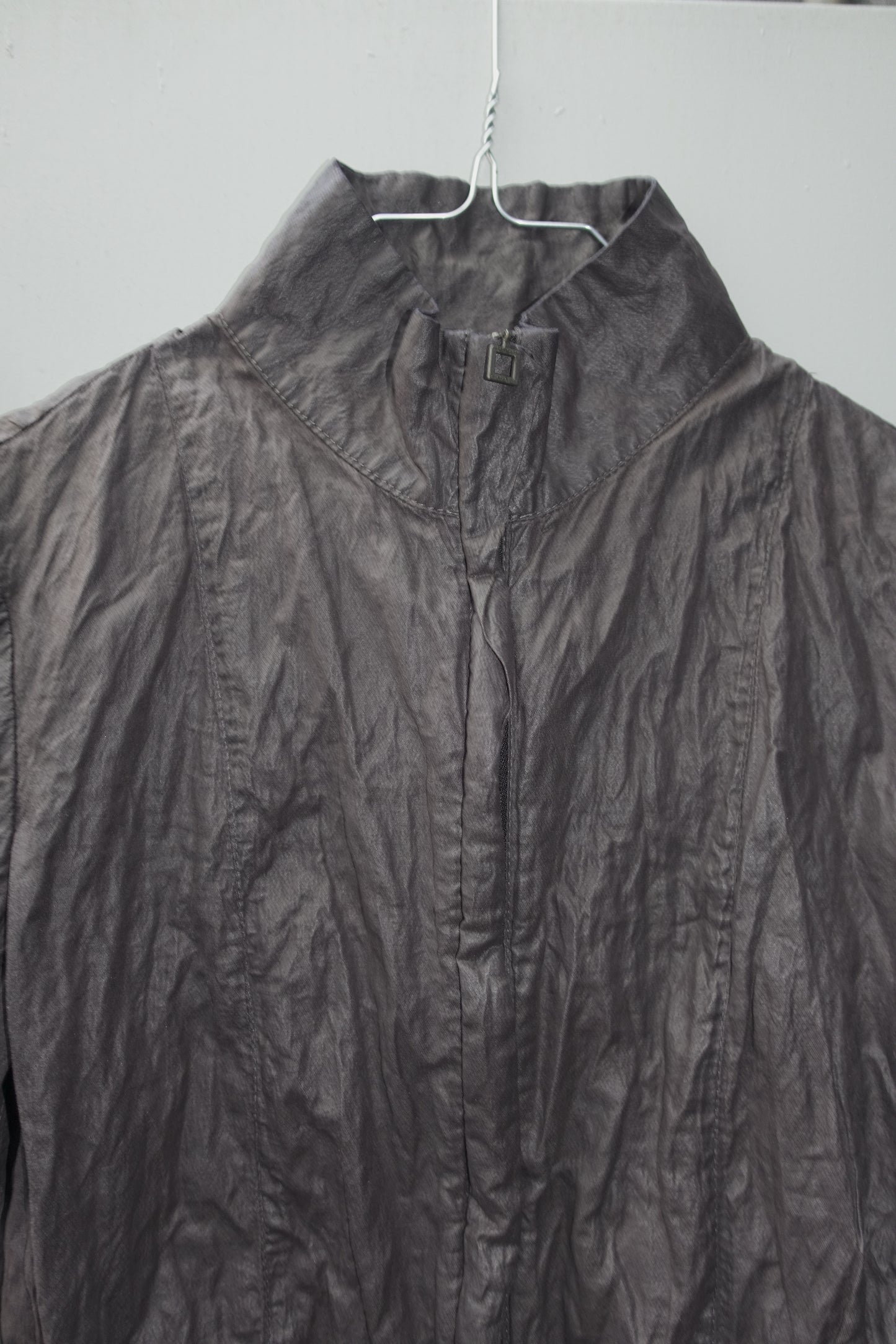 Sarah Pacini crinkle crop jacket