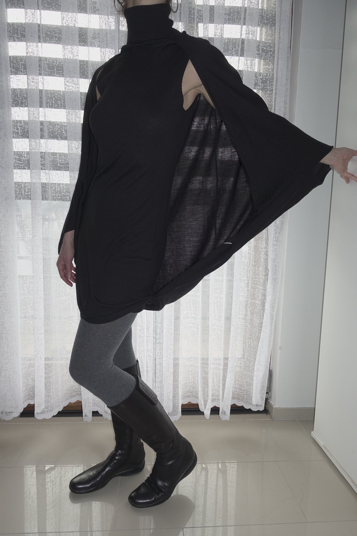 Stefanel batwing sleeve dress