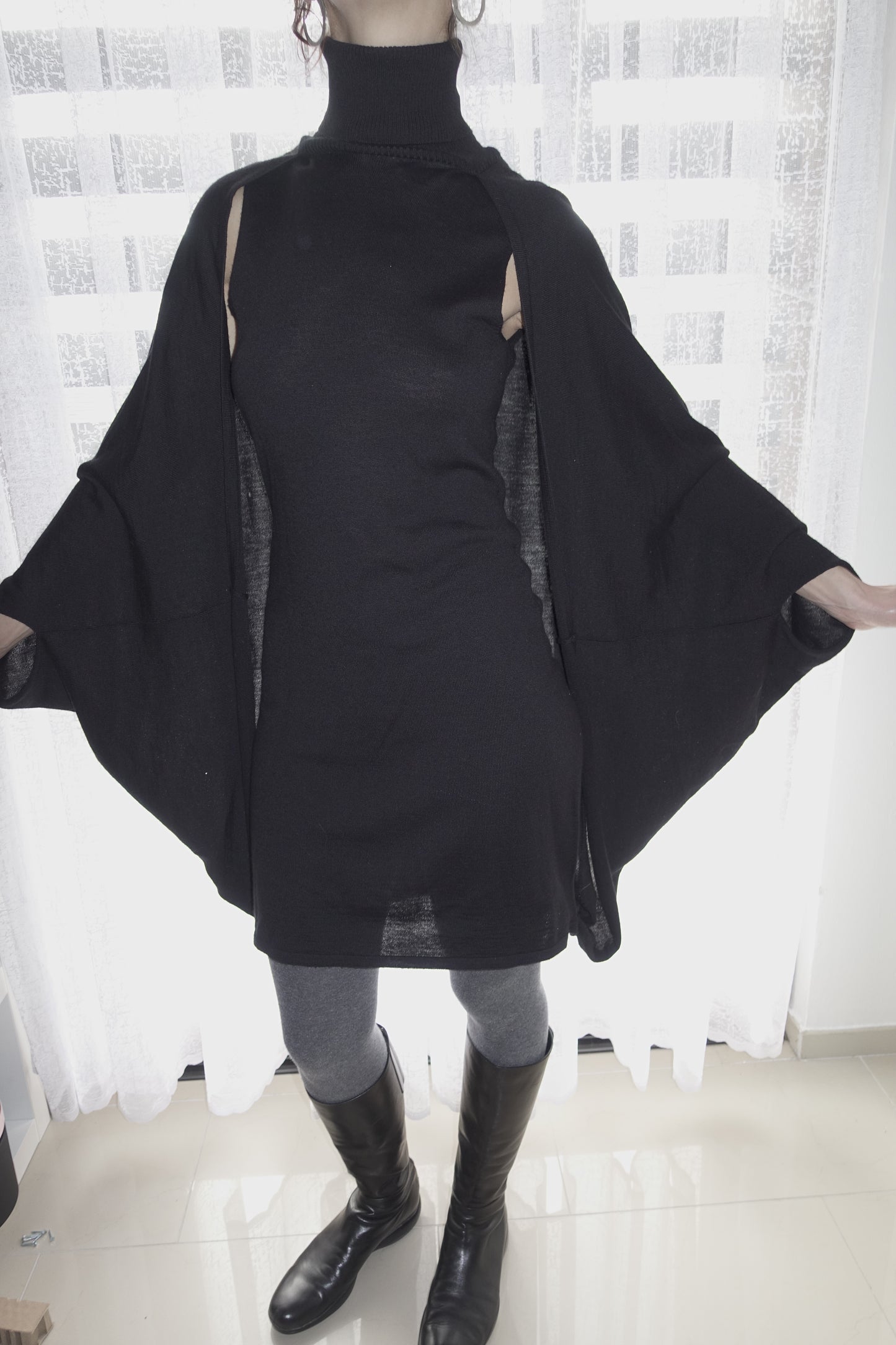 Stefanel batwing sleeve dress
