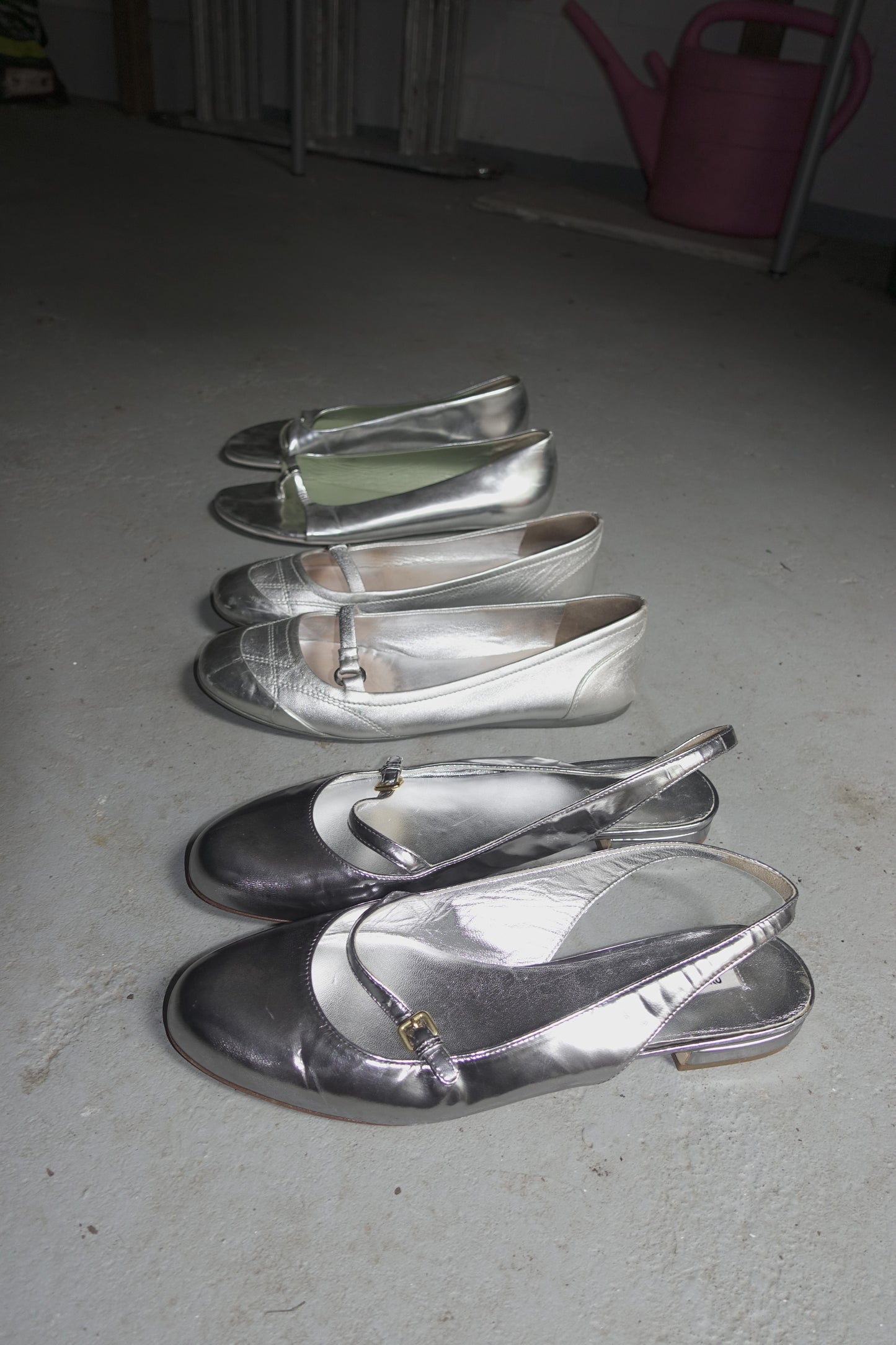 Miu Miu patent leather slingback flats