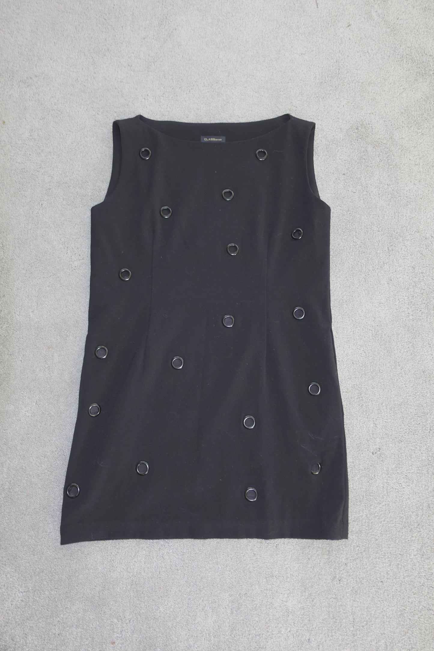 Roberto Cavalli Class eyelet mini dress