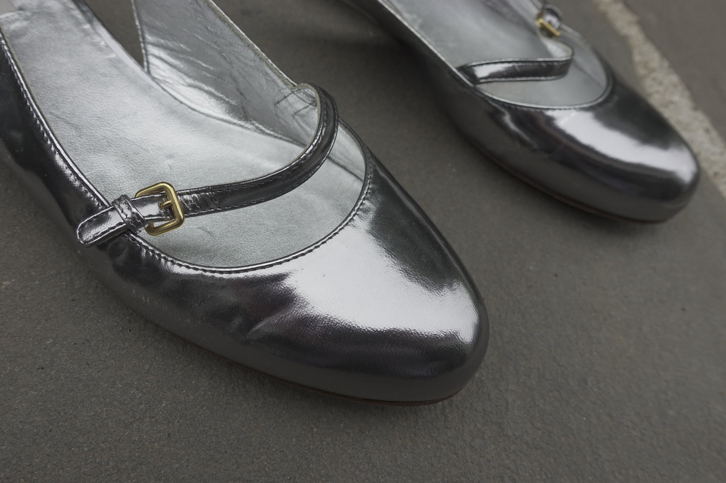 Miu Miu patent leather slingback flats