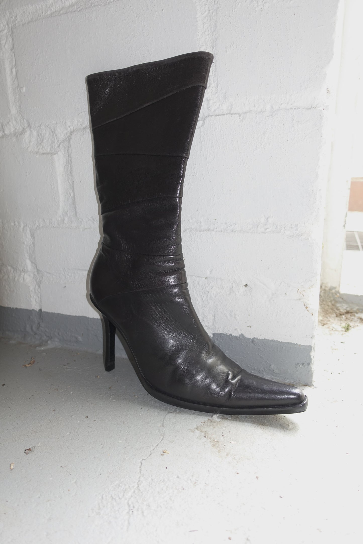 Miu Miu pointed leather boots