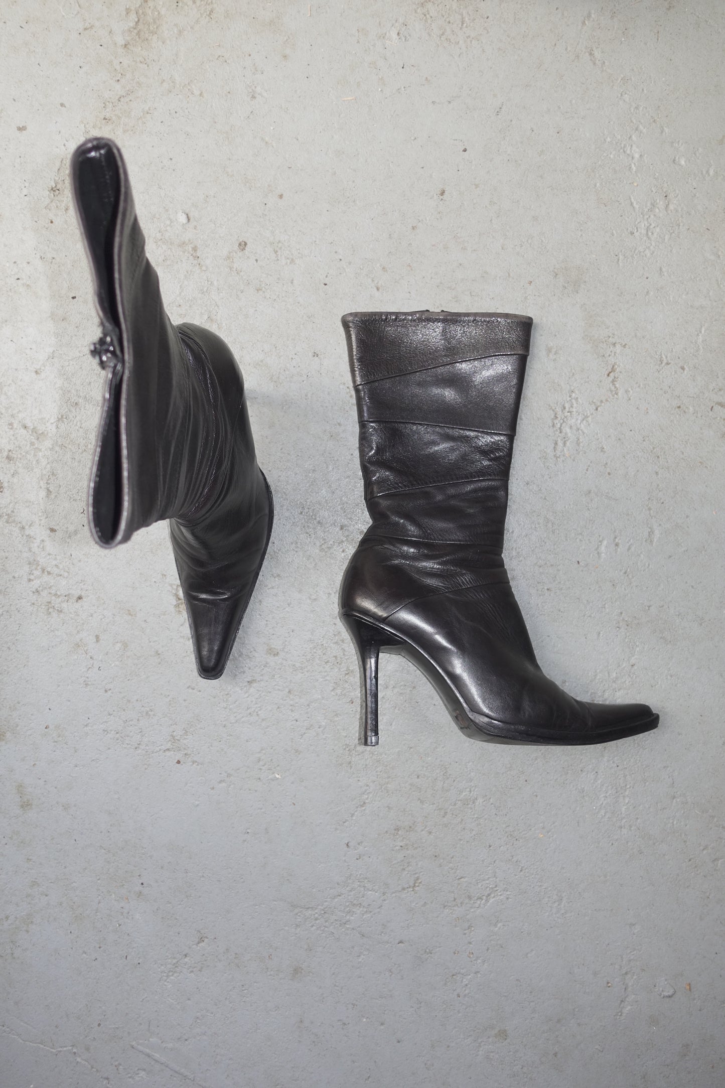 Miu Miu pointed leather boots