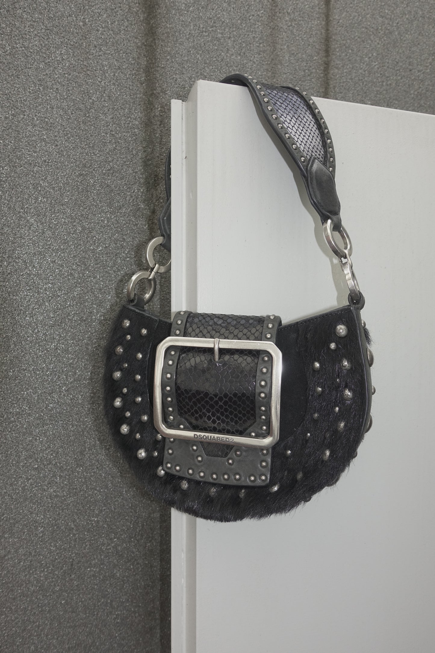 Dsquared2 F/W 2005 studded leather bag