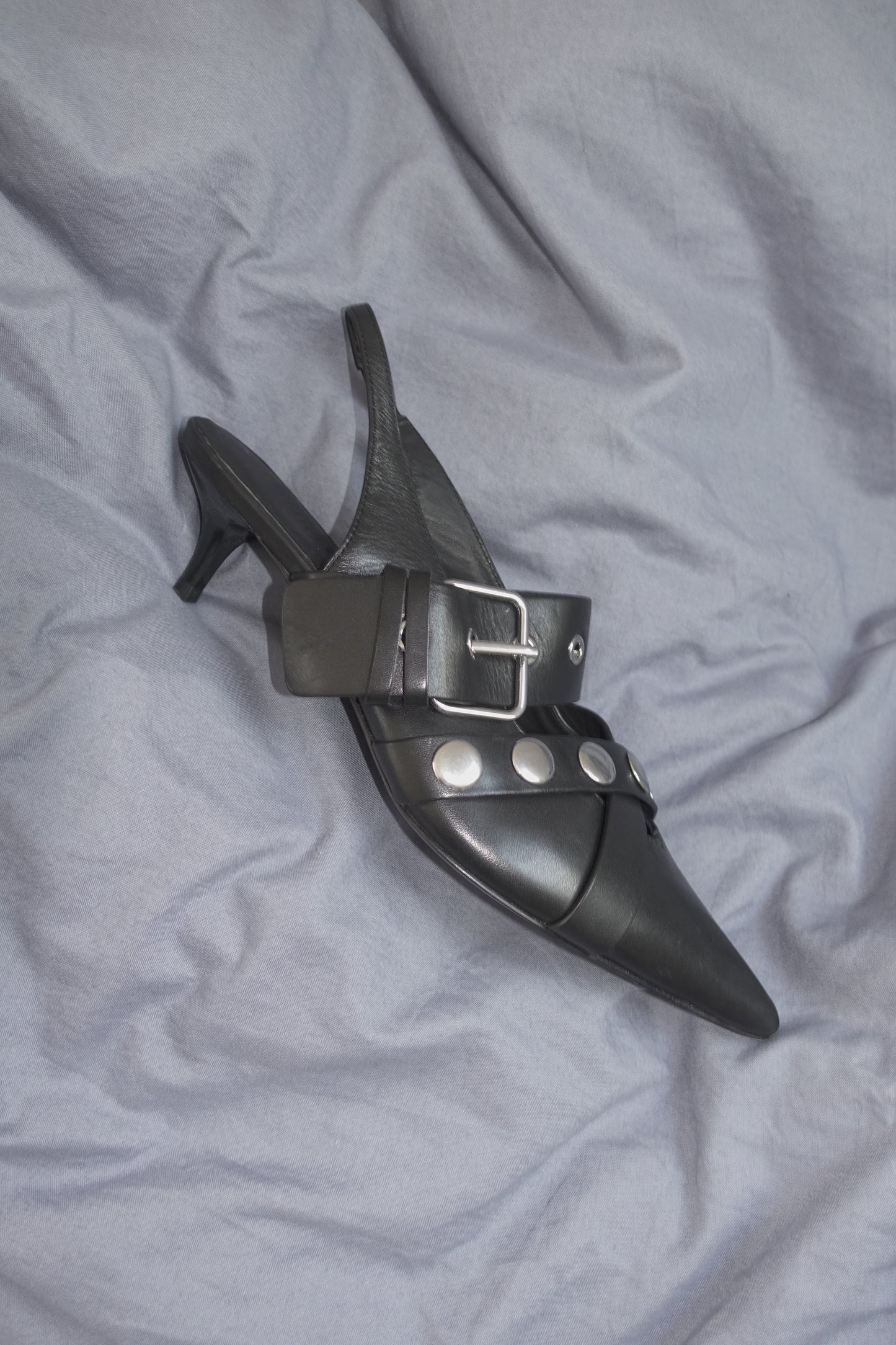 All Saints studded kitten heels