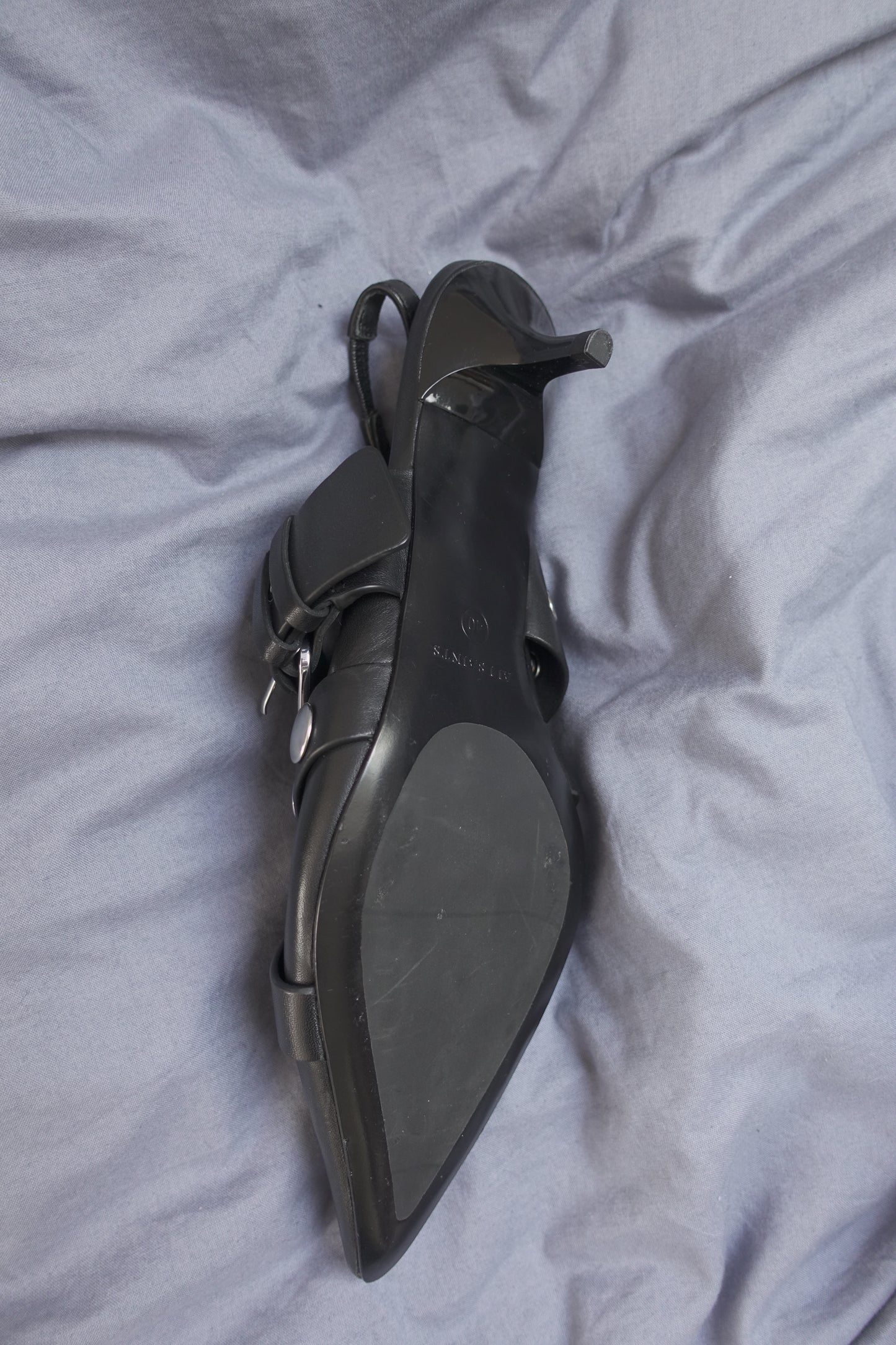 All Saints studded kitten heels
