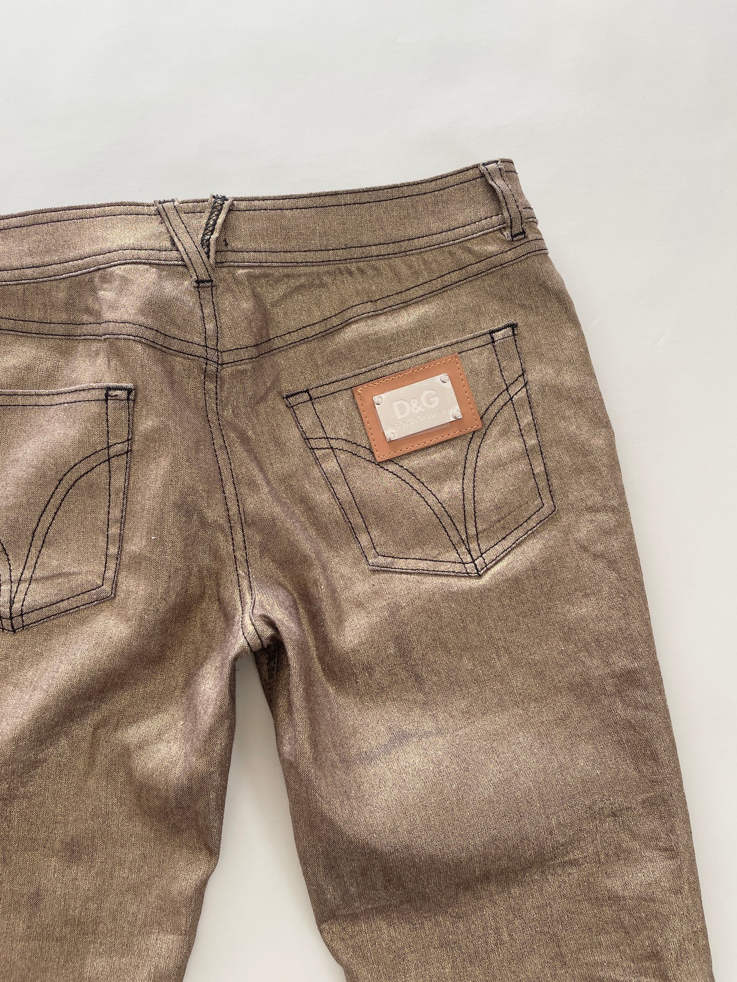 Dolce & Gabbana gold denims