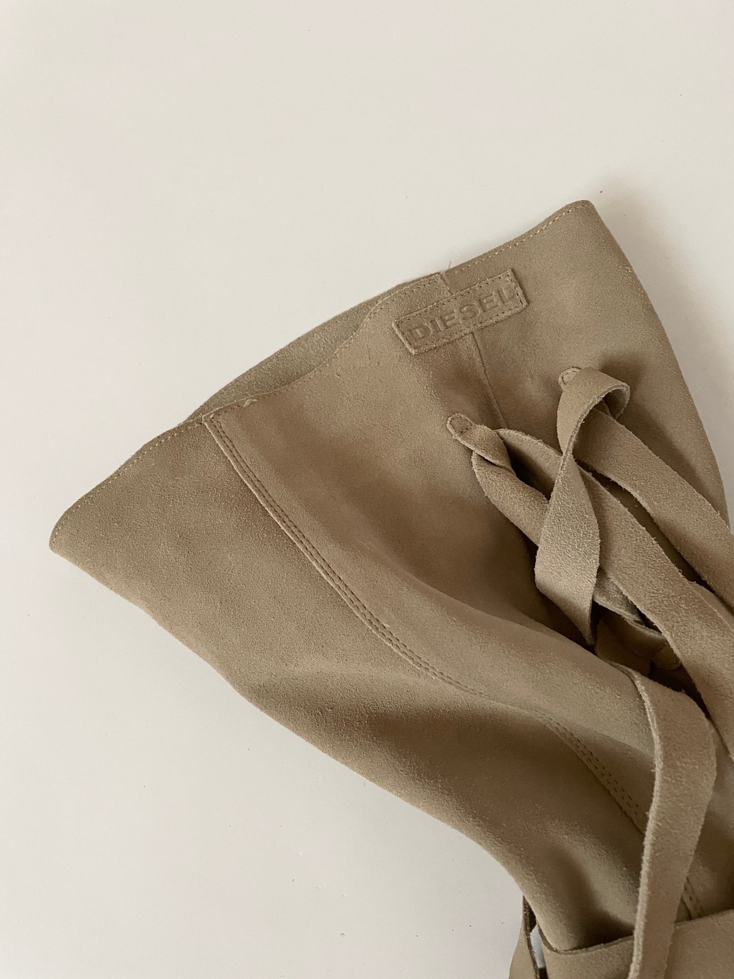 Diesel suede strap boots