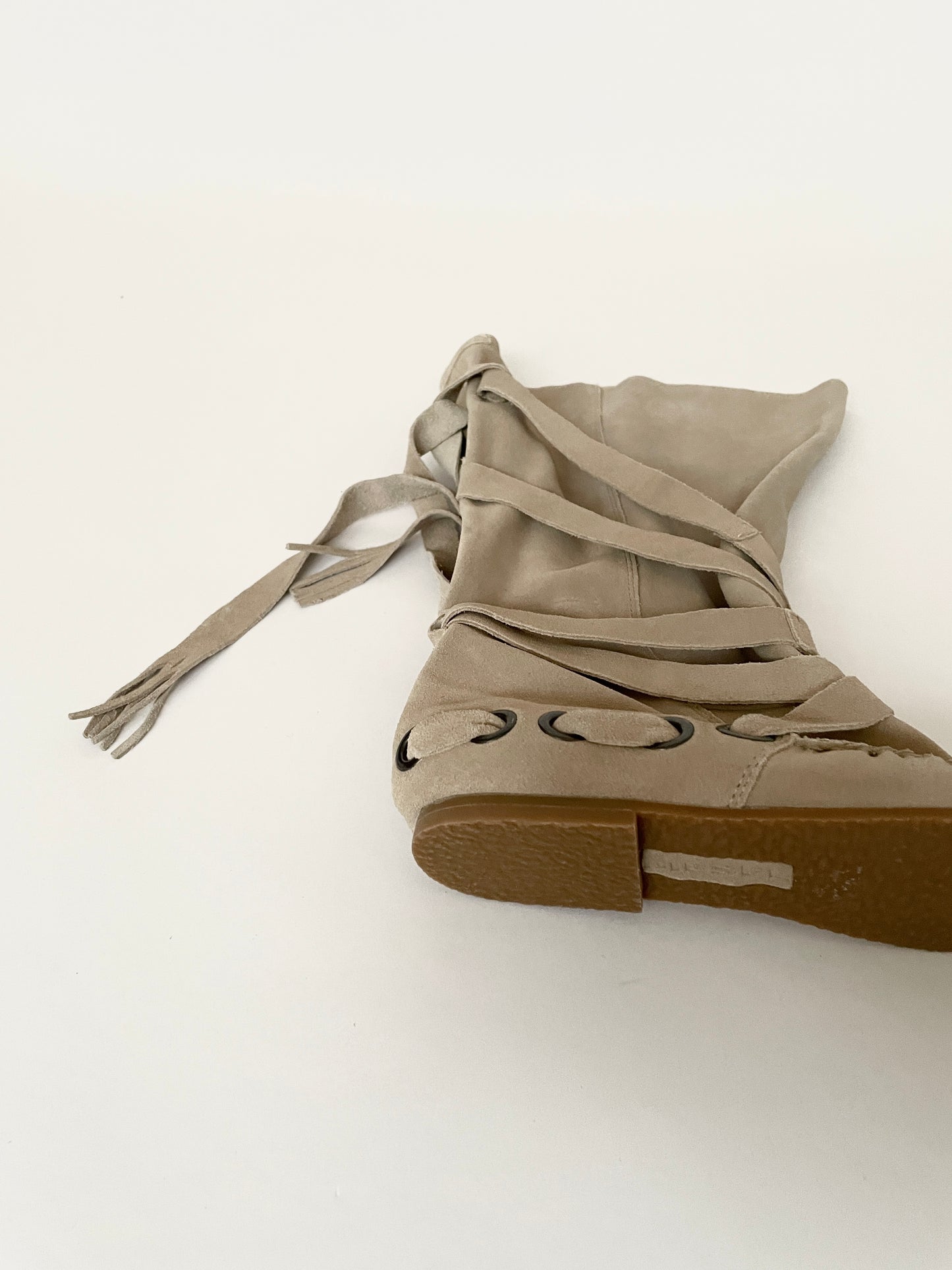 Diesel suede strap boots