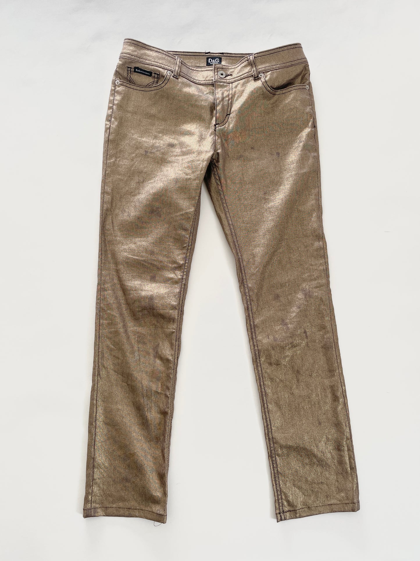 Dolce & Gabbana gold denims