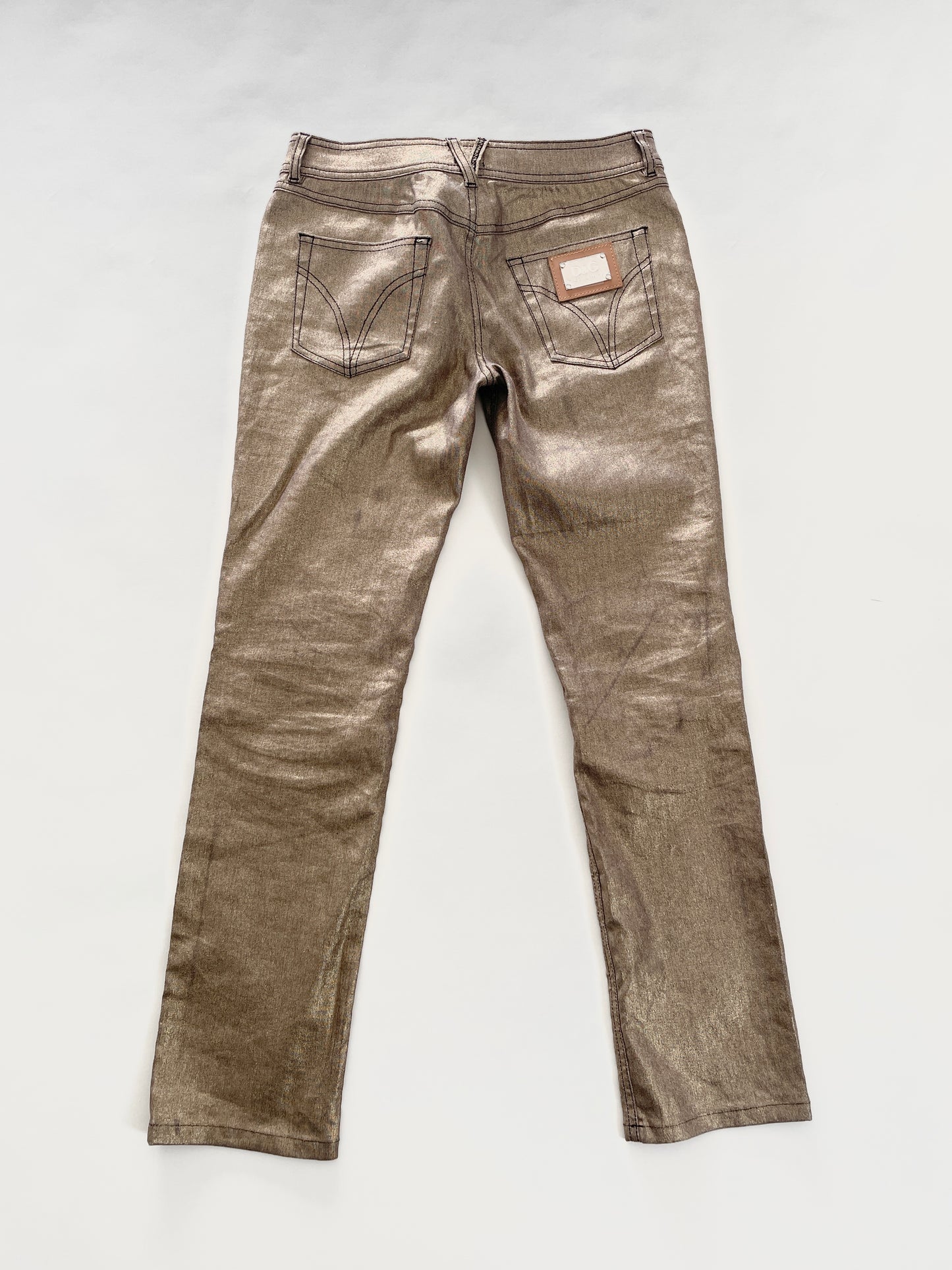 Dolce & Gabbana gold denims