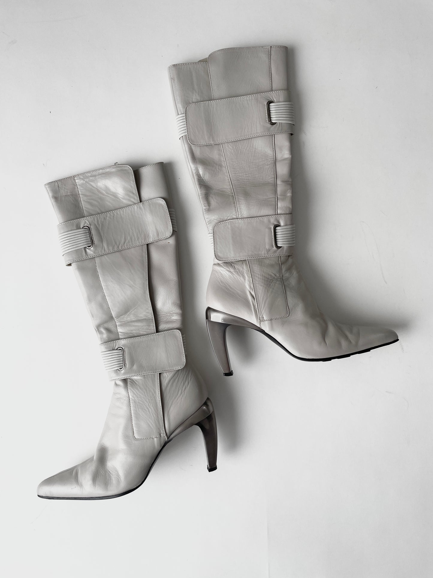 Diesel metal heel boots