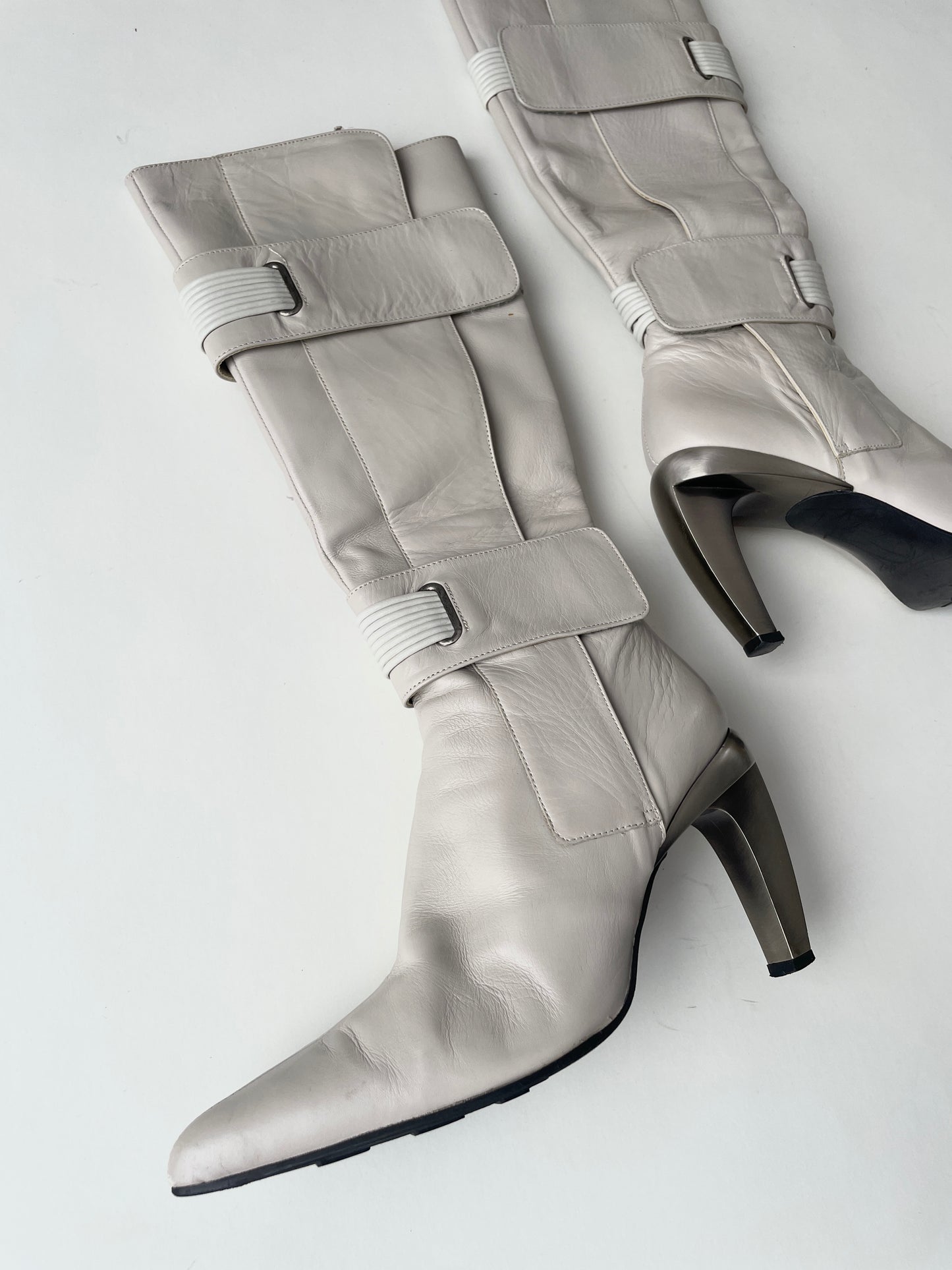 Diesel metal heel boots