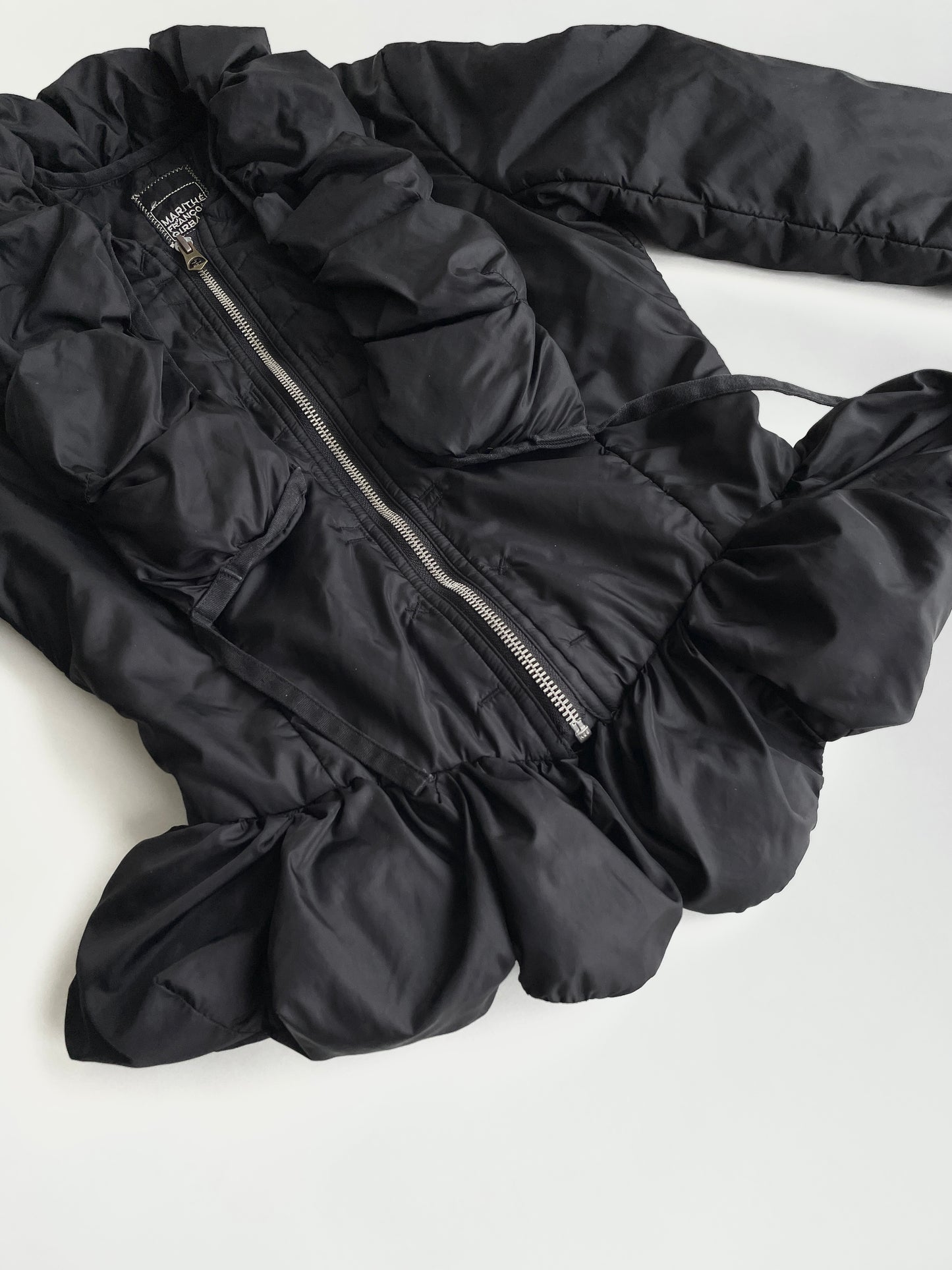 Marithé + François Girbaud black puffer jacket