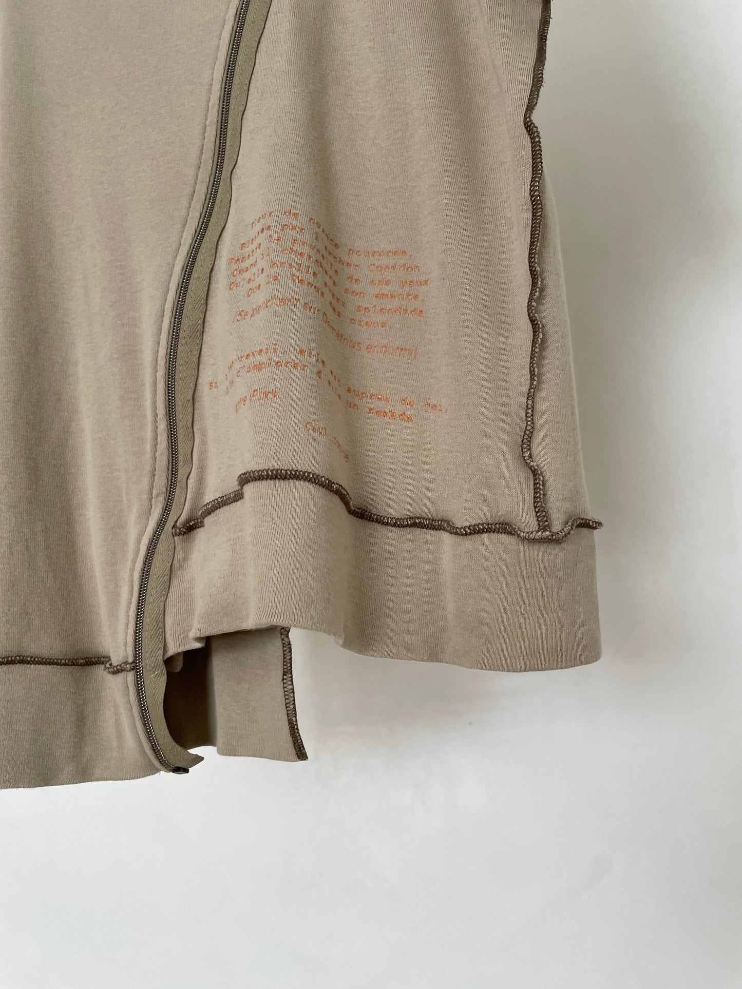 Cop Copine asymmetrical zipper shirt