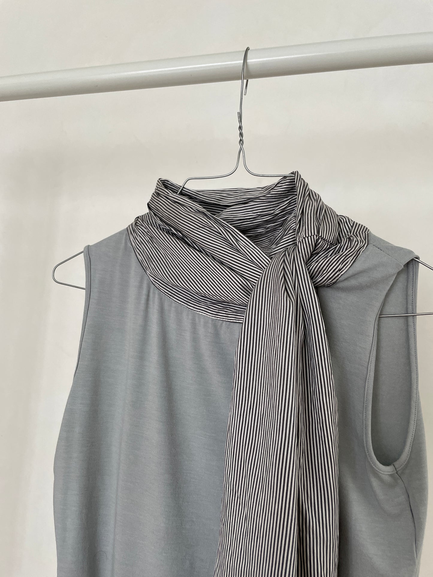 Amaya Arzuaga silk tie collar top