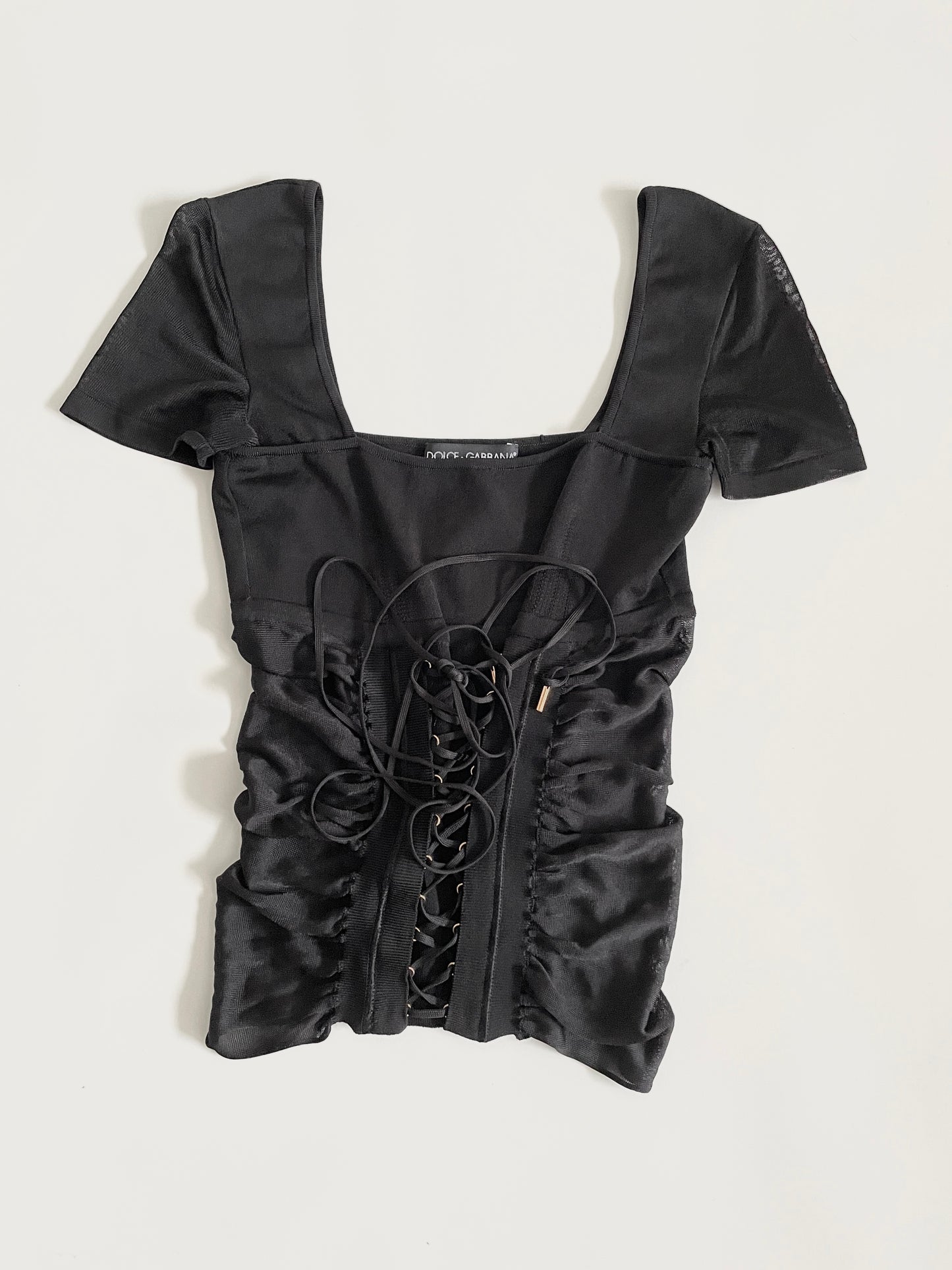 Dolce & Gabbana 2003 corset shirt