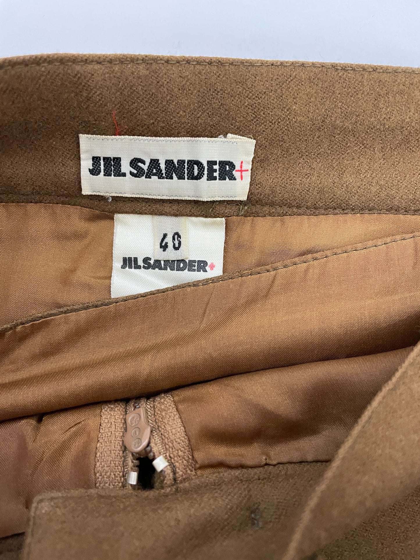 Jil Sander midi wool skirt