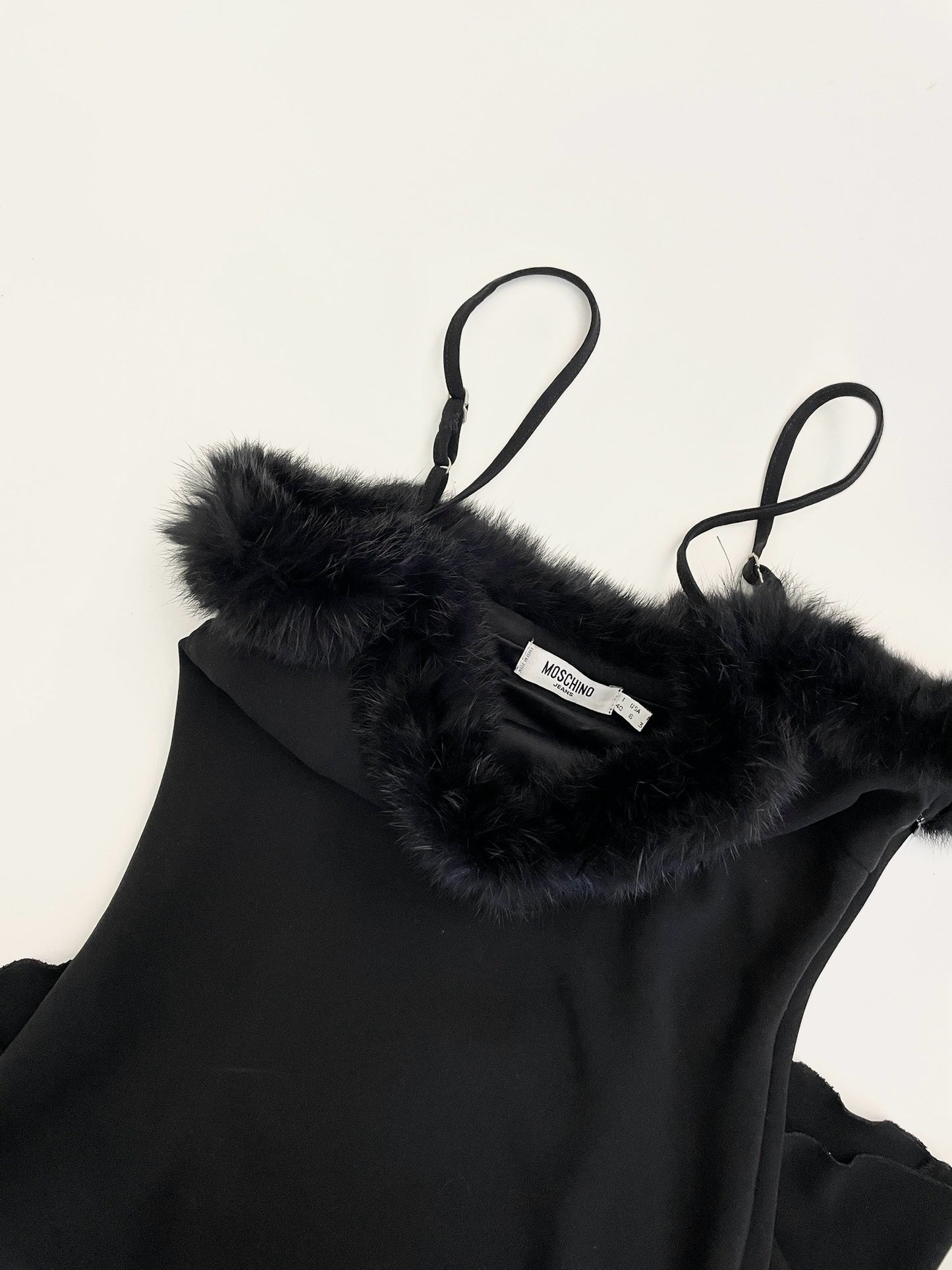 Moschino fluffy cocktail dress