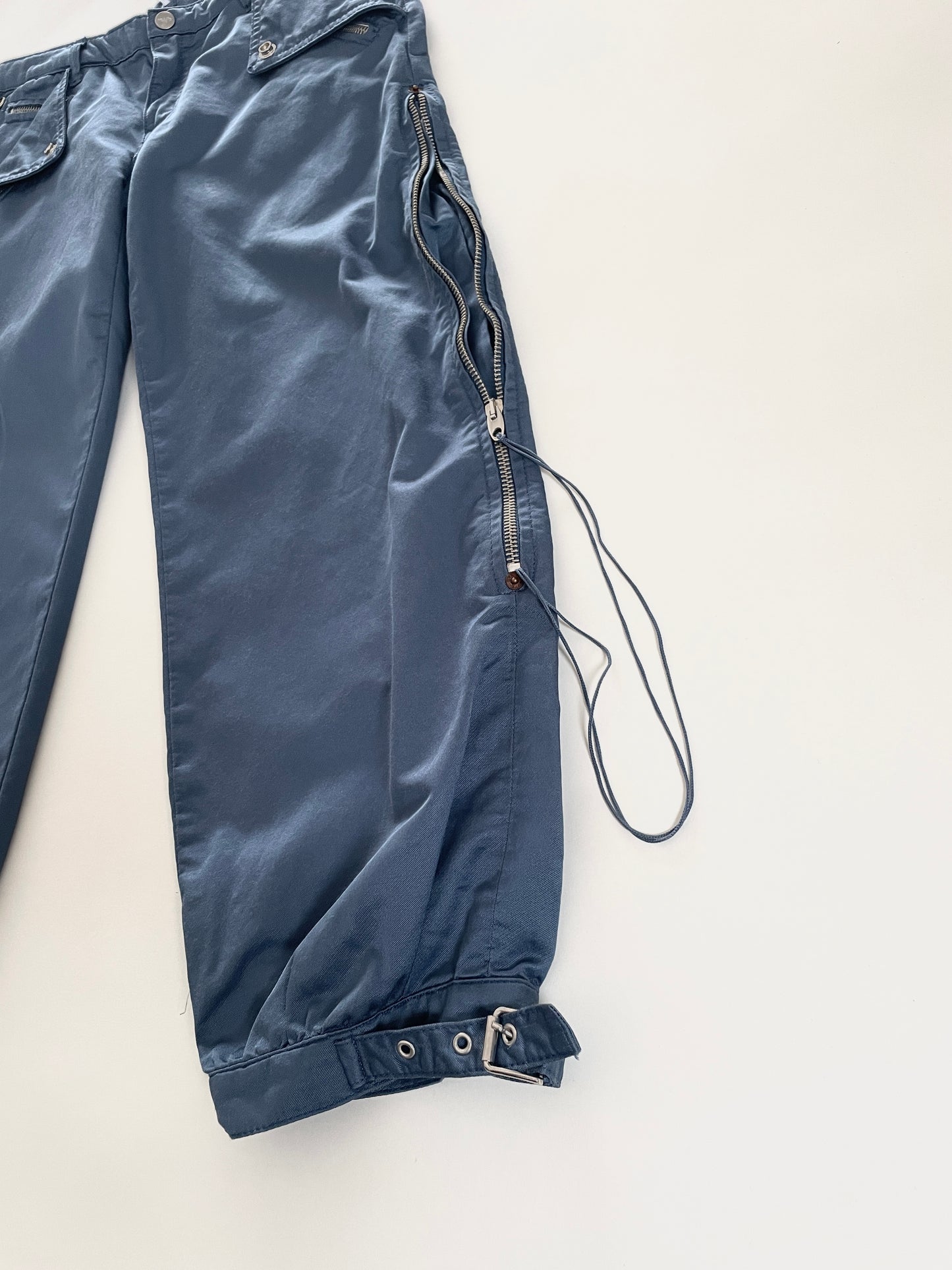 No.l.ita low waist cargo capri pants