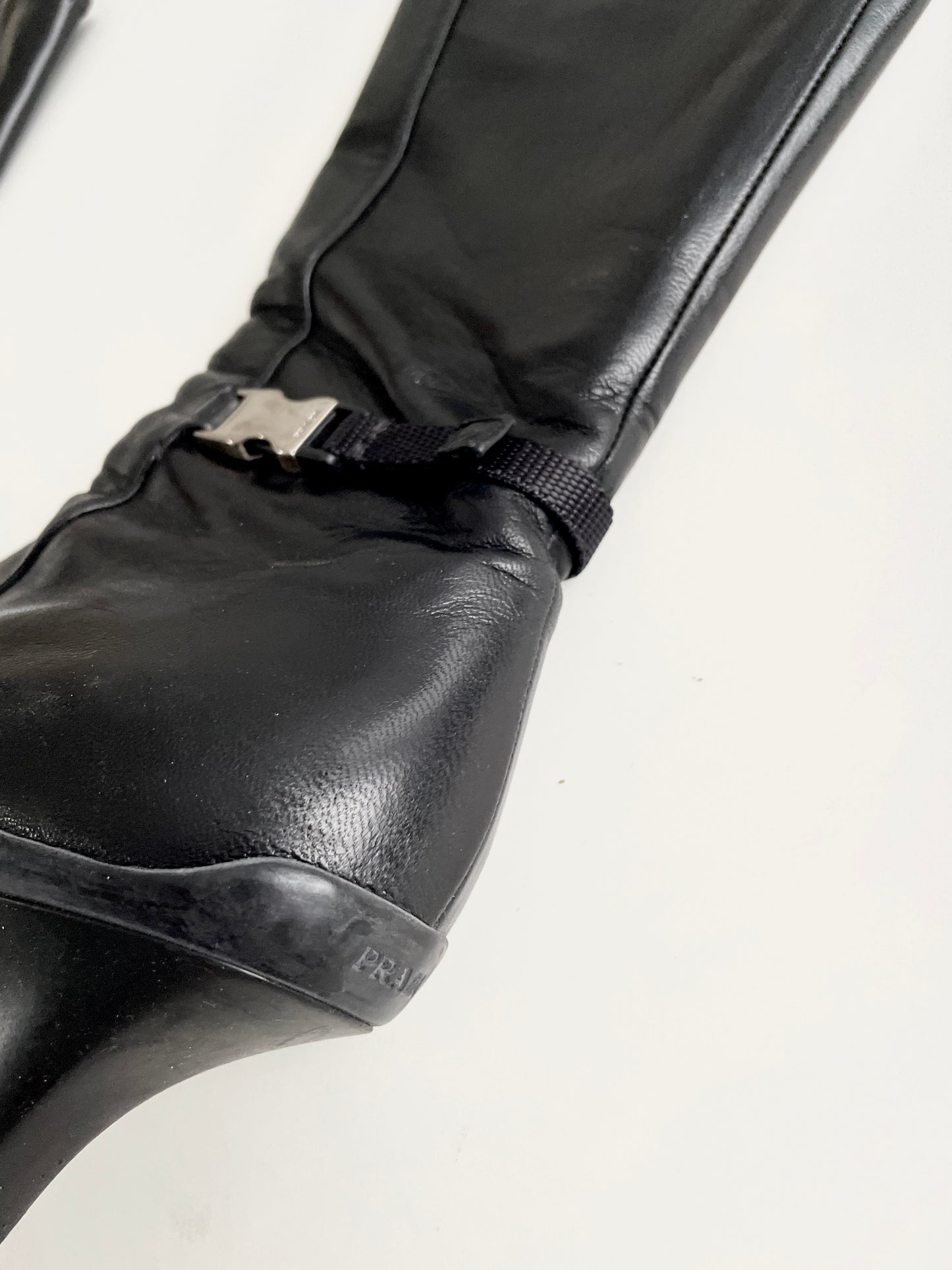 Prada Sport 1999 heeled leather boots