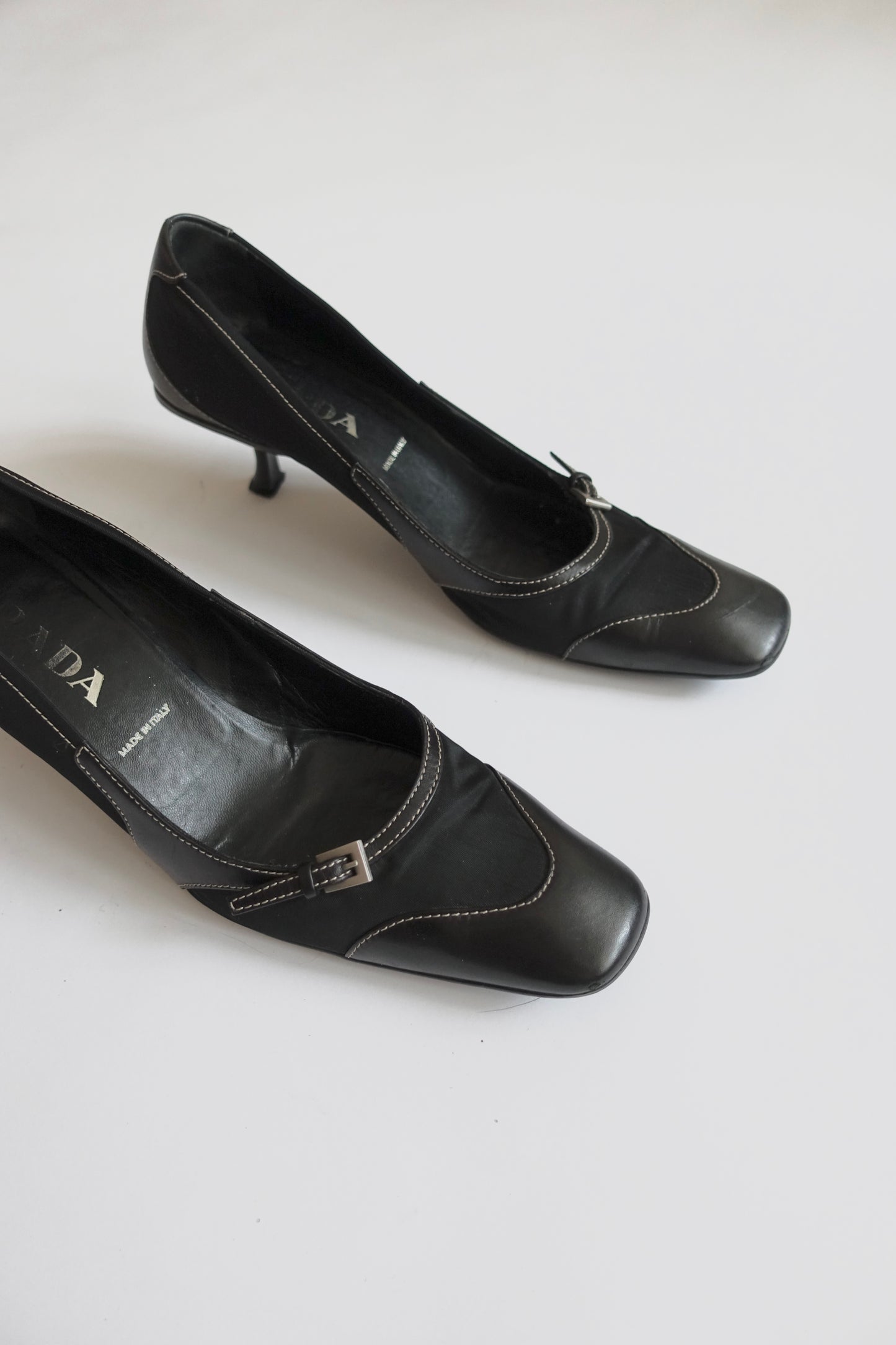 Prada early 2000s buckle pumps