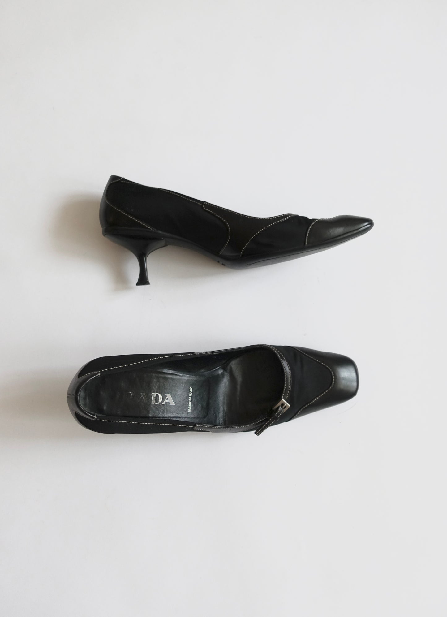 Prada early 2000s buckle pumps