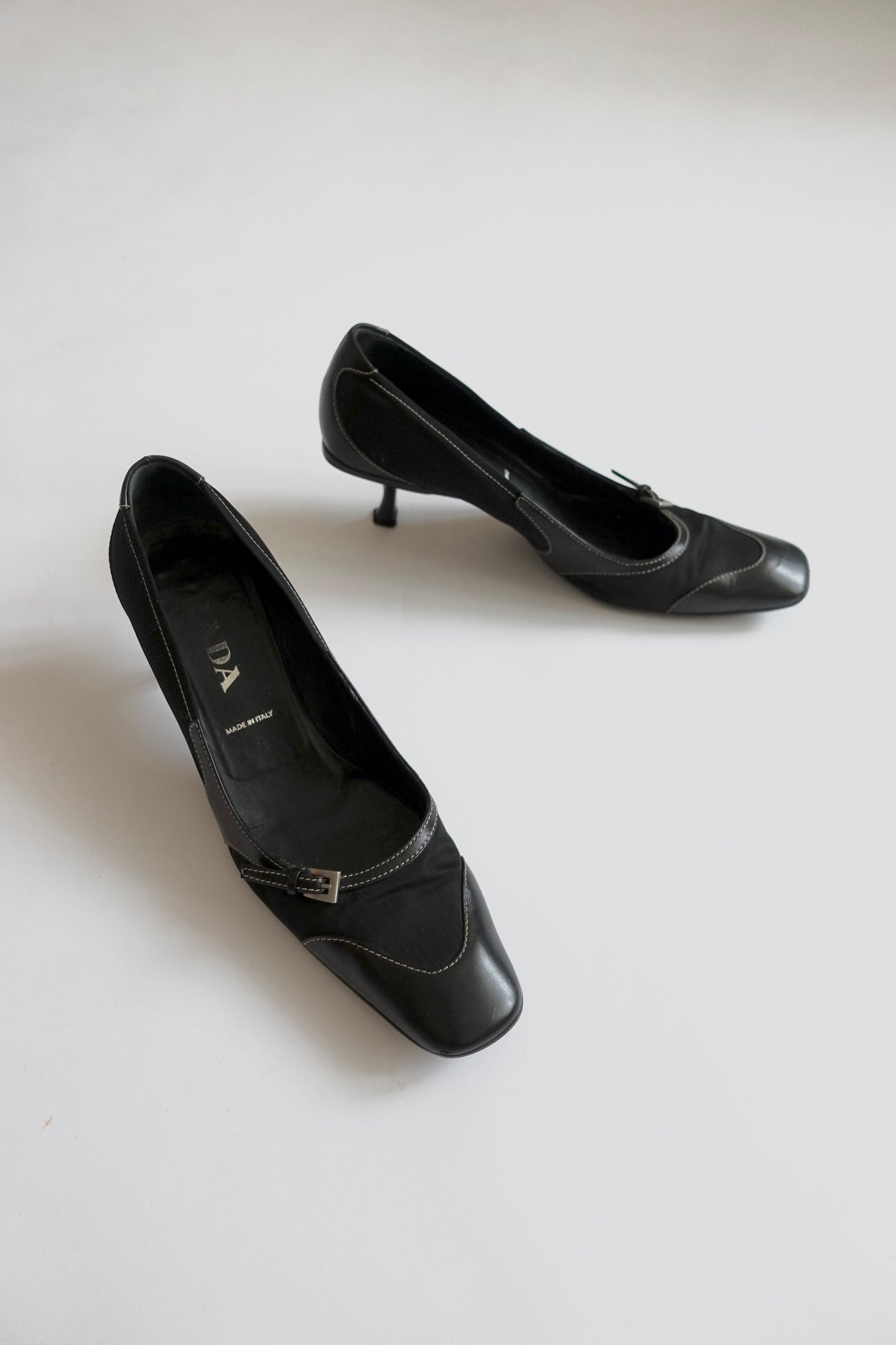Prada early 2000s buckle pumps