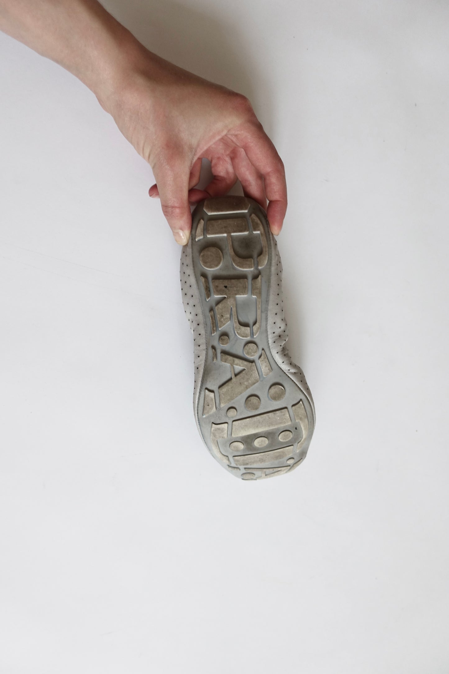 Prada scrunch ballet flats