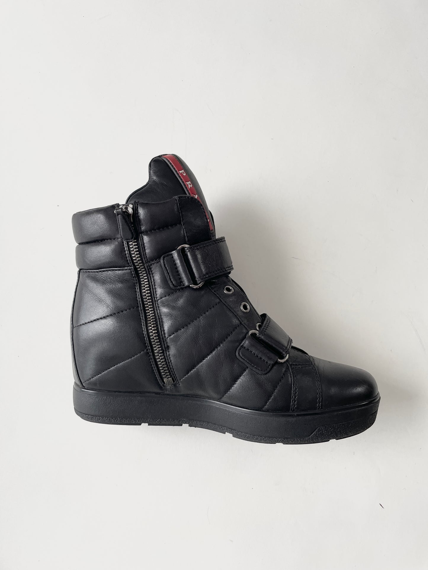 Prada A/W 2013 High-Top wedge sneaker
