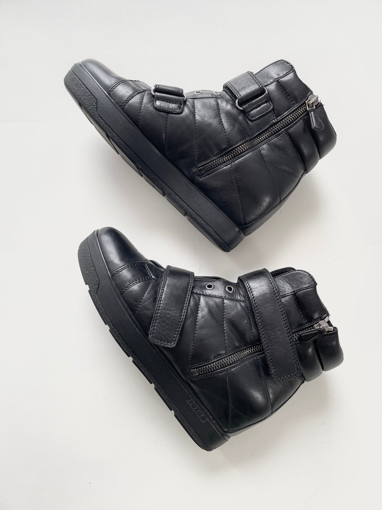 Prada A/W 2013 High-Top wedge sneaker