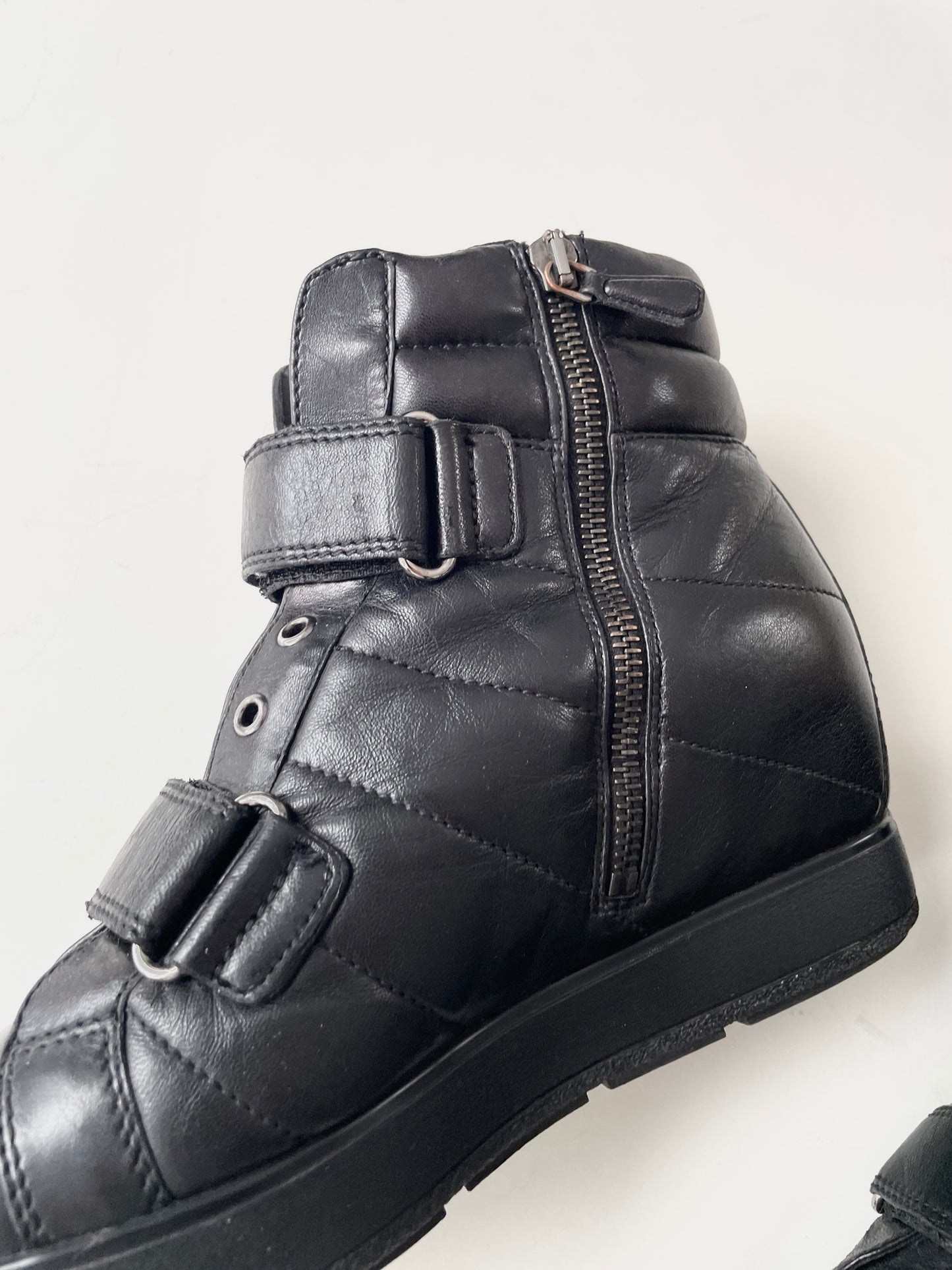Prada A/W 2013 High-Top wedge sneaker