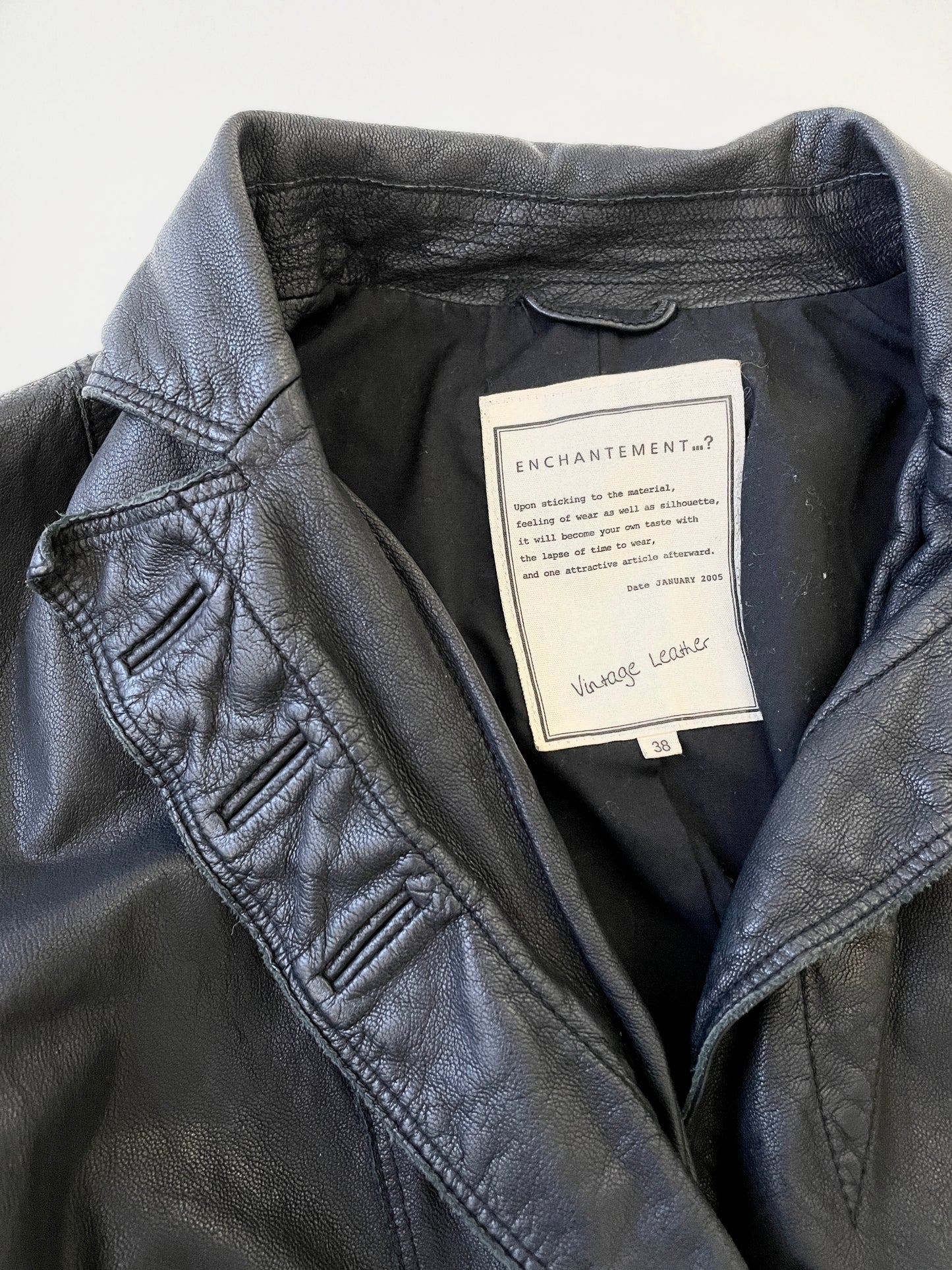Enchantement leather blazer